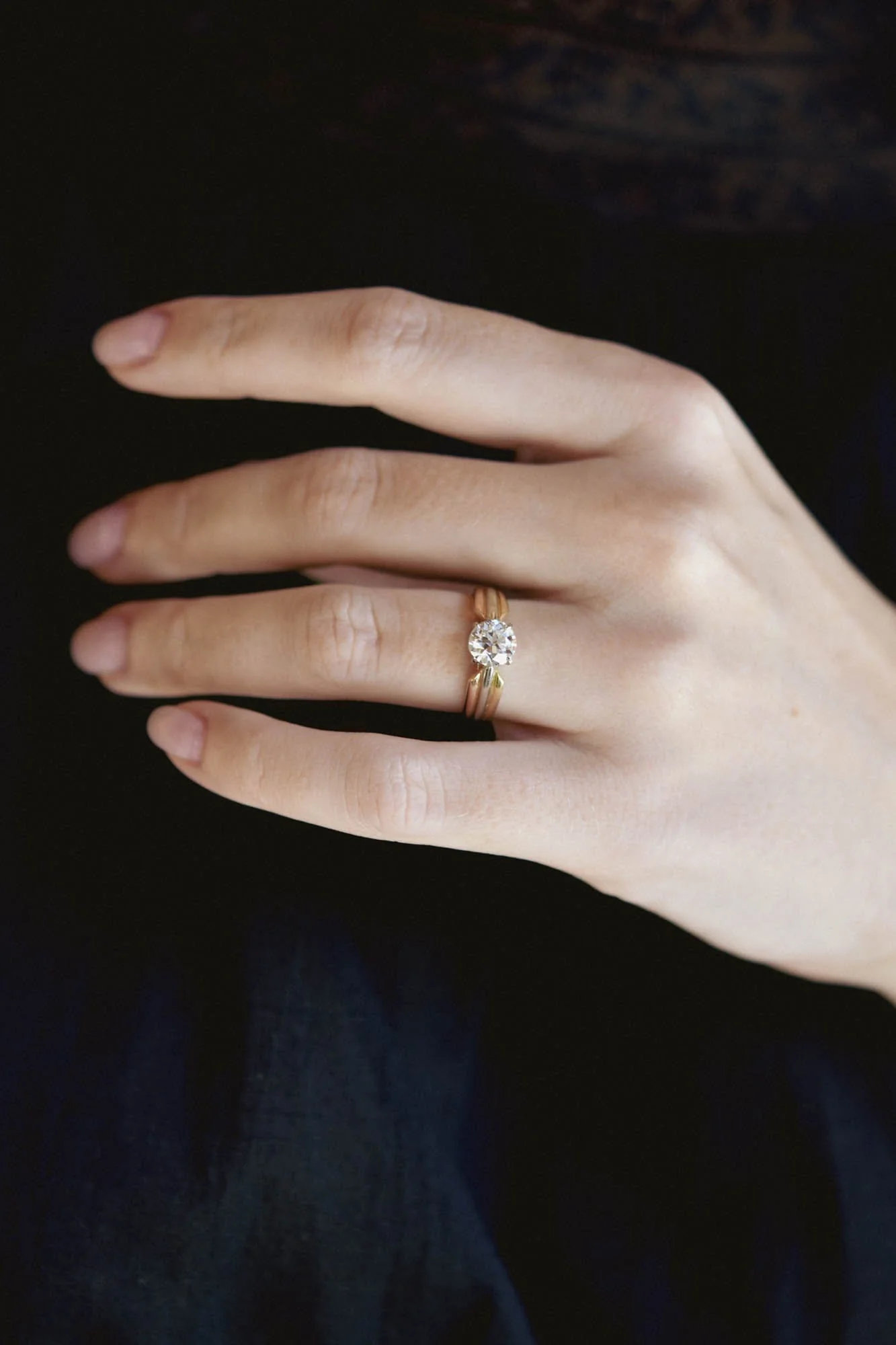 Cartier Mid-Century 1.08 Carat Round Brilliant Cut Diamond Vintage Engagement Ring - Image 6
