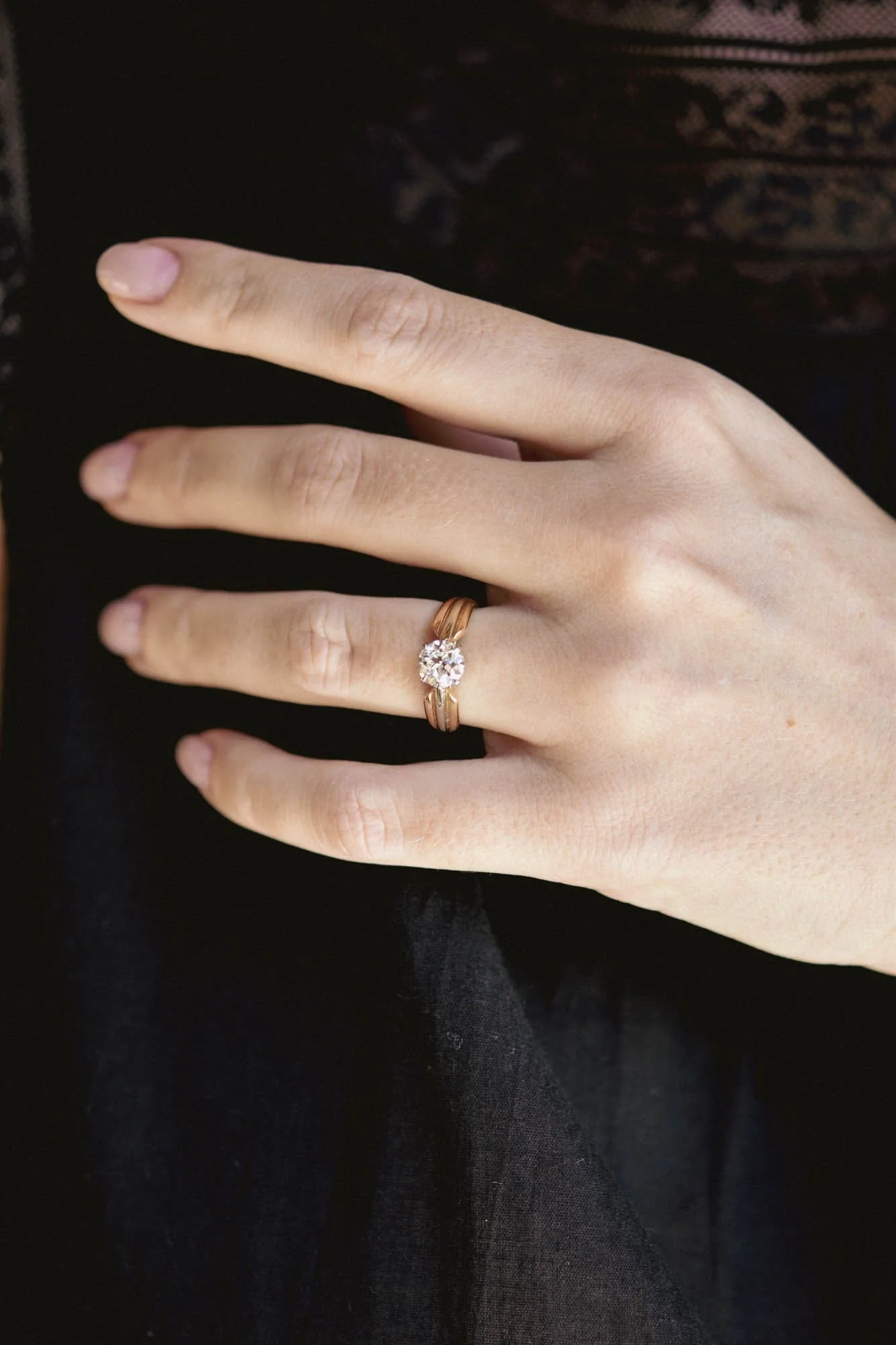 Cartier Mid-Century 1.08 Carat Round Brilliant Cut Diamond Vintage Engagement Ring - Image 7