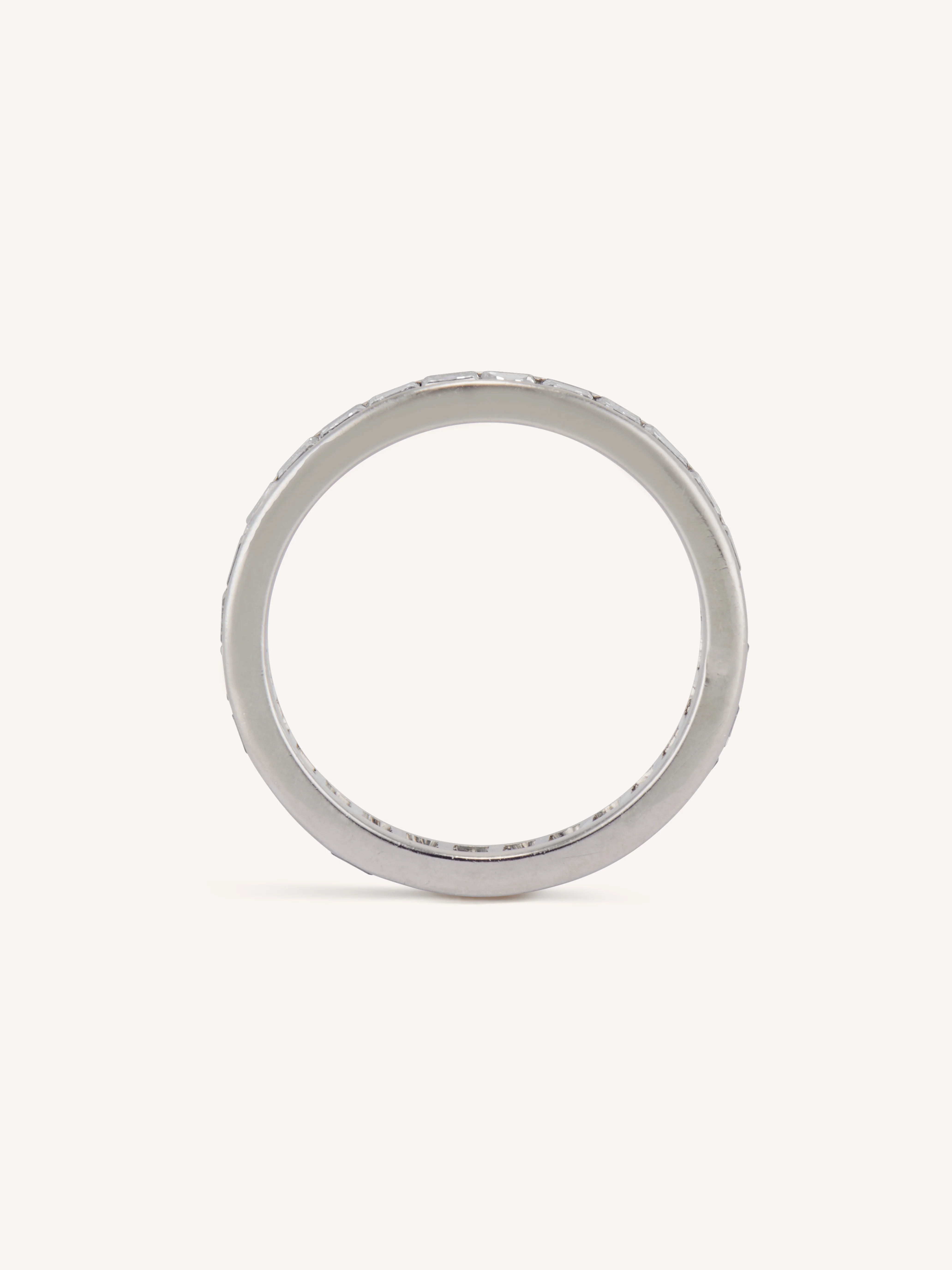 Cartier Paris Art Deco 1.96 Carat Carré Cut Eternity Band, France Size 6.75 - Image 5