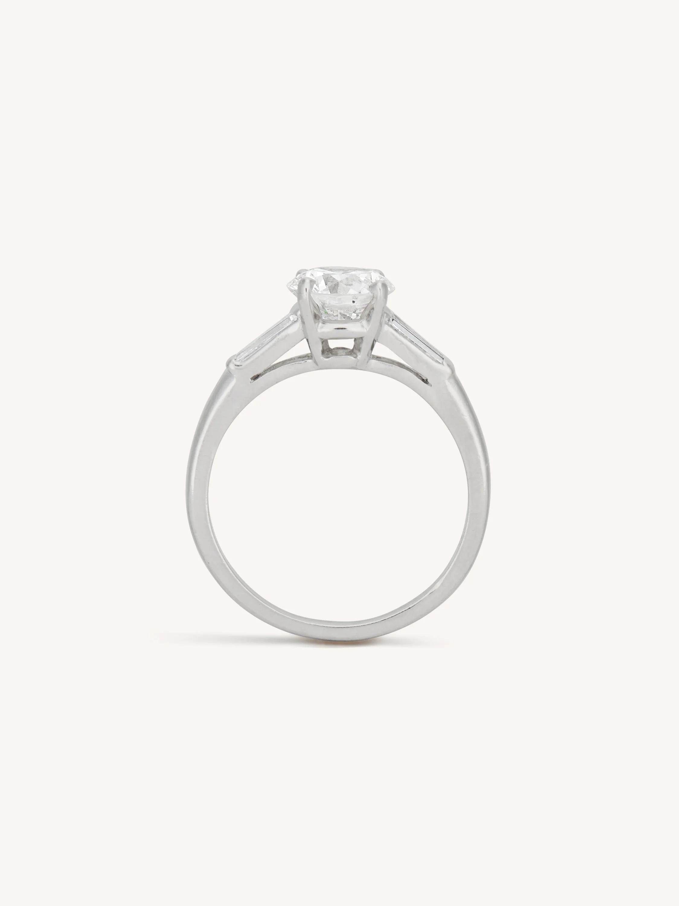 Cartier 1.05 Carat Round Brilliant Diamond Vintage Engagement Ring - Image 5