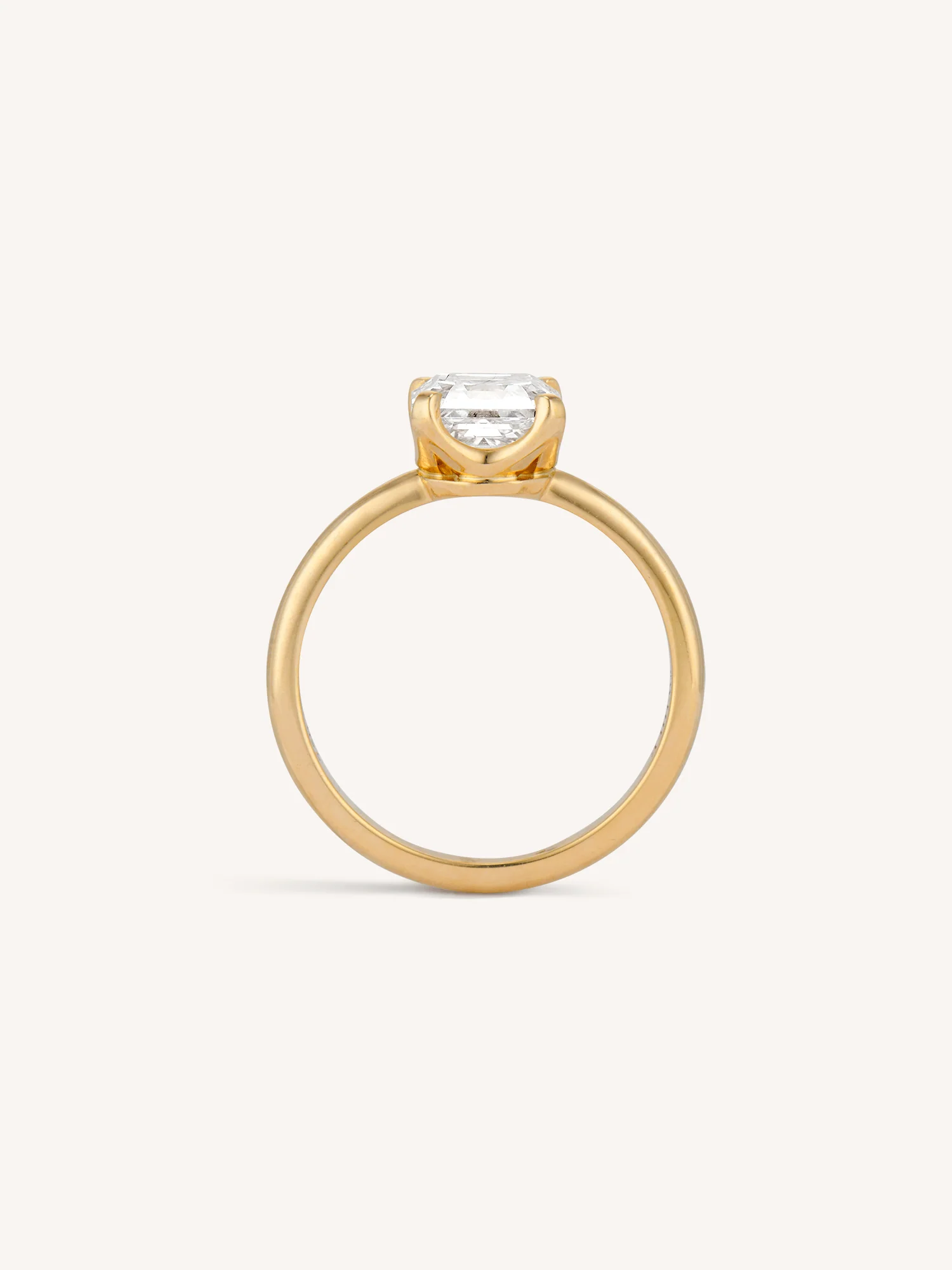 Classic Asscher Cut Diamond Four Prong Solitaire Engagement Ring 2.01 - Image 7