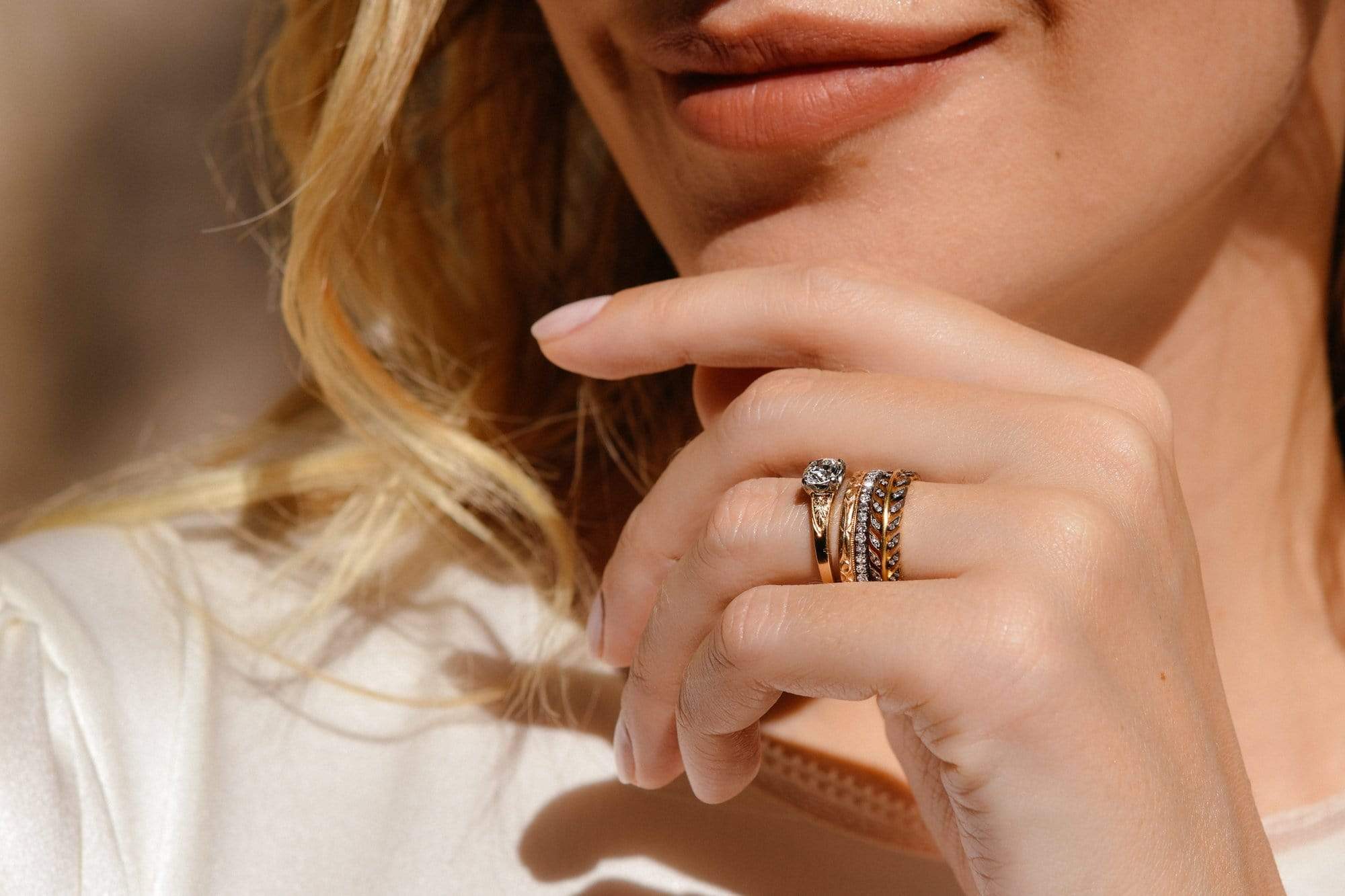 Early Art Deco .61 Carat Diamond & Gold Solitaire Engagement Ring - Image 5