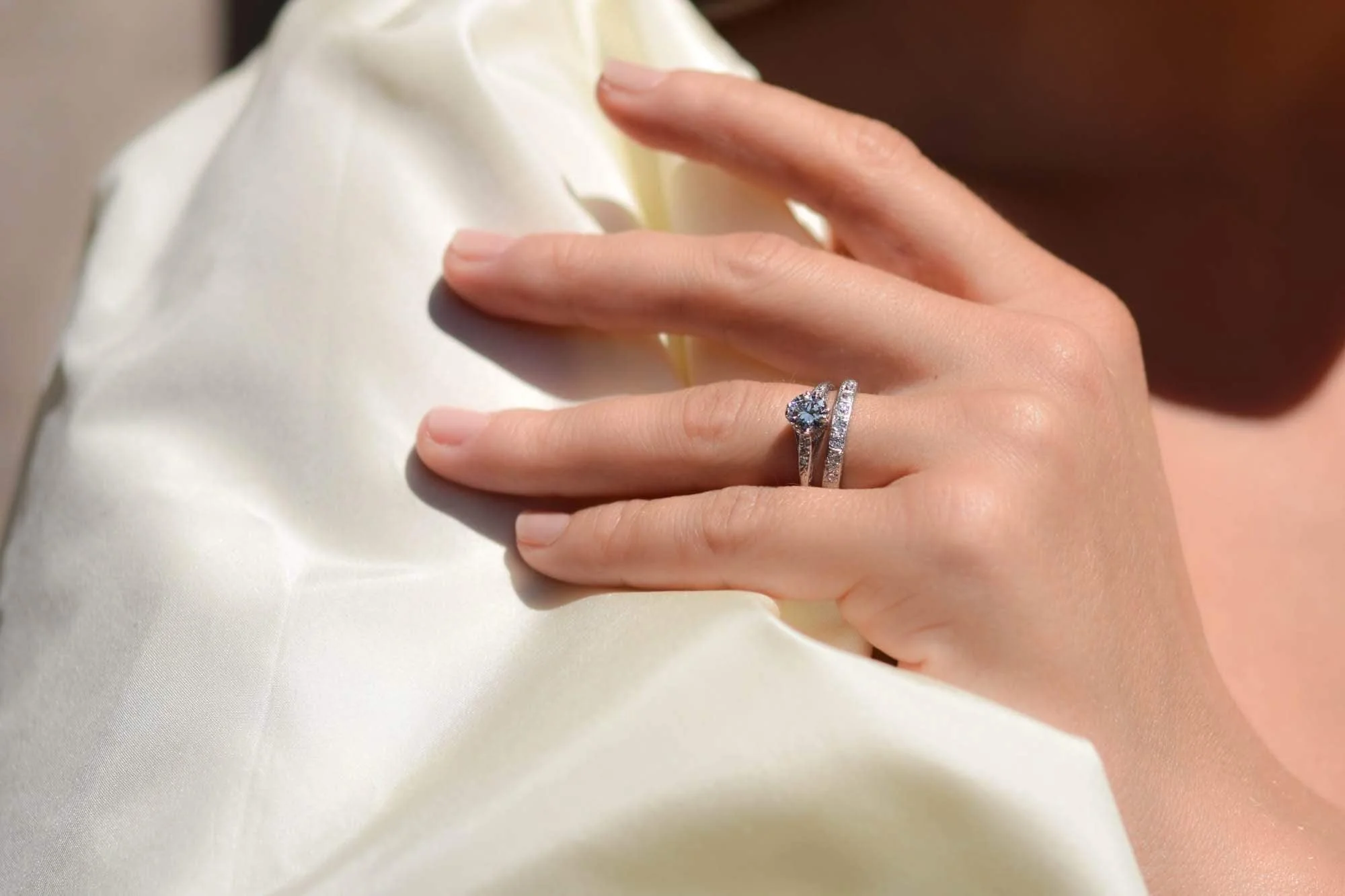 Early Art Deco .75 Carat Transitional Cut Diamond Engagement Ring - Image 5