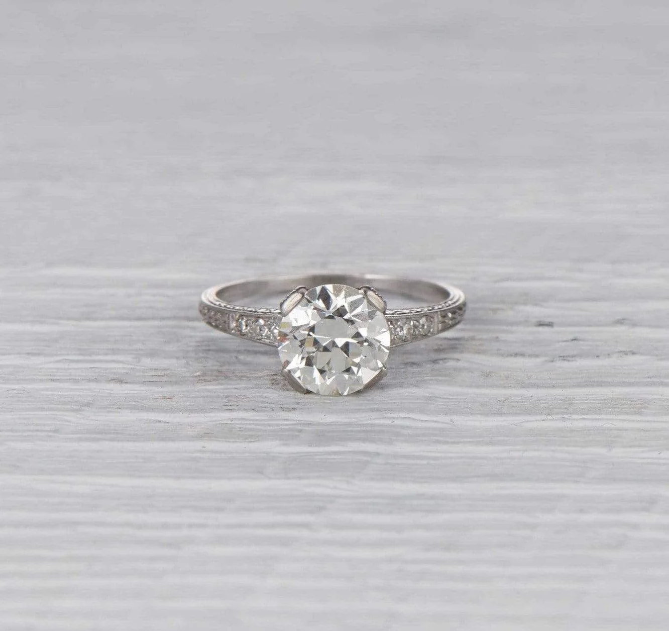 2.33 Carat Early Art Deco Engagement Ring - Image 2
