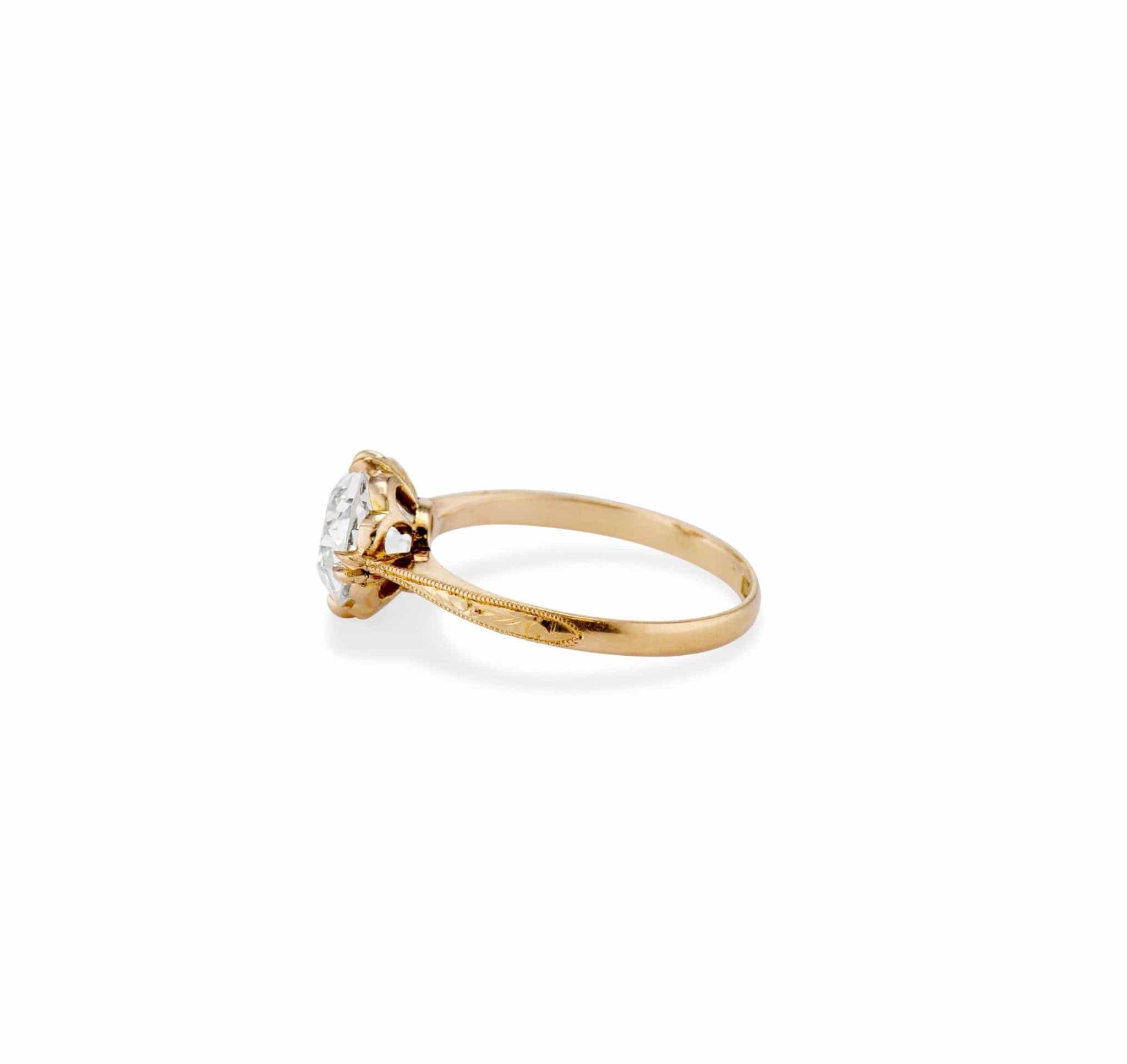 Early Edwardian 2.15 Carat Old European Cut Diamond Solitaire - Image 3