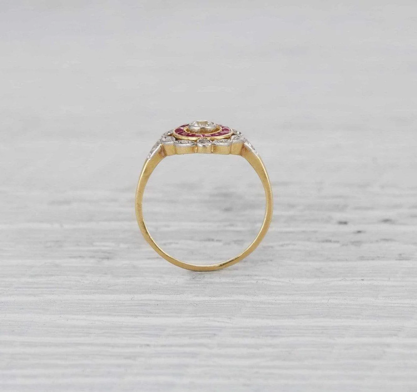 Early Edwardian Diamond & Ruby Ring - Image 4