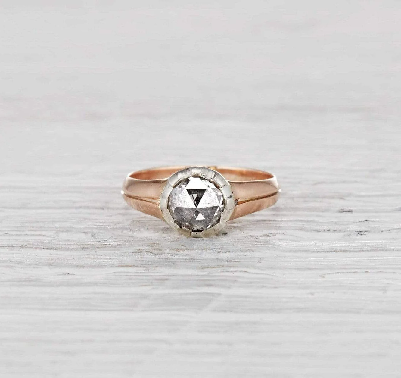 Early Victorian Rose Cut Diamond Ring - Image 2