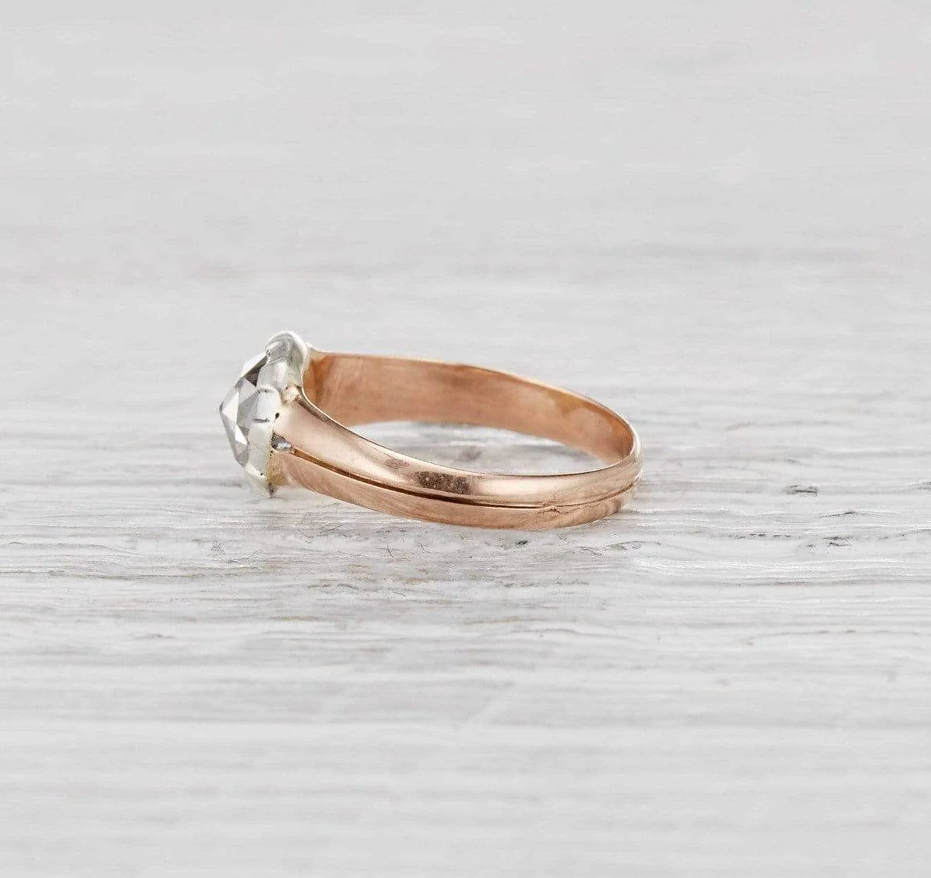 Early Victorian Rose Cut Diamond Ring - Image 3