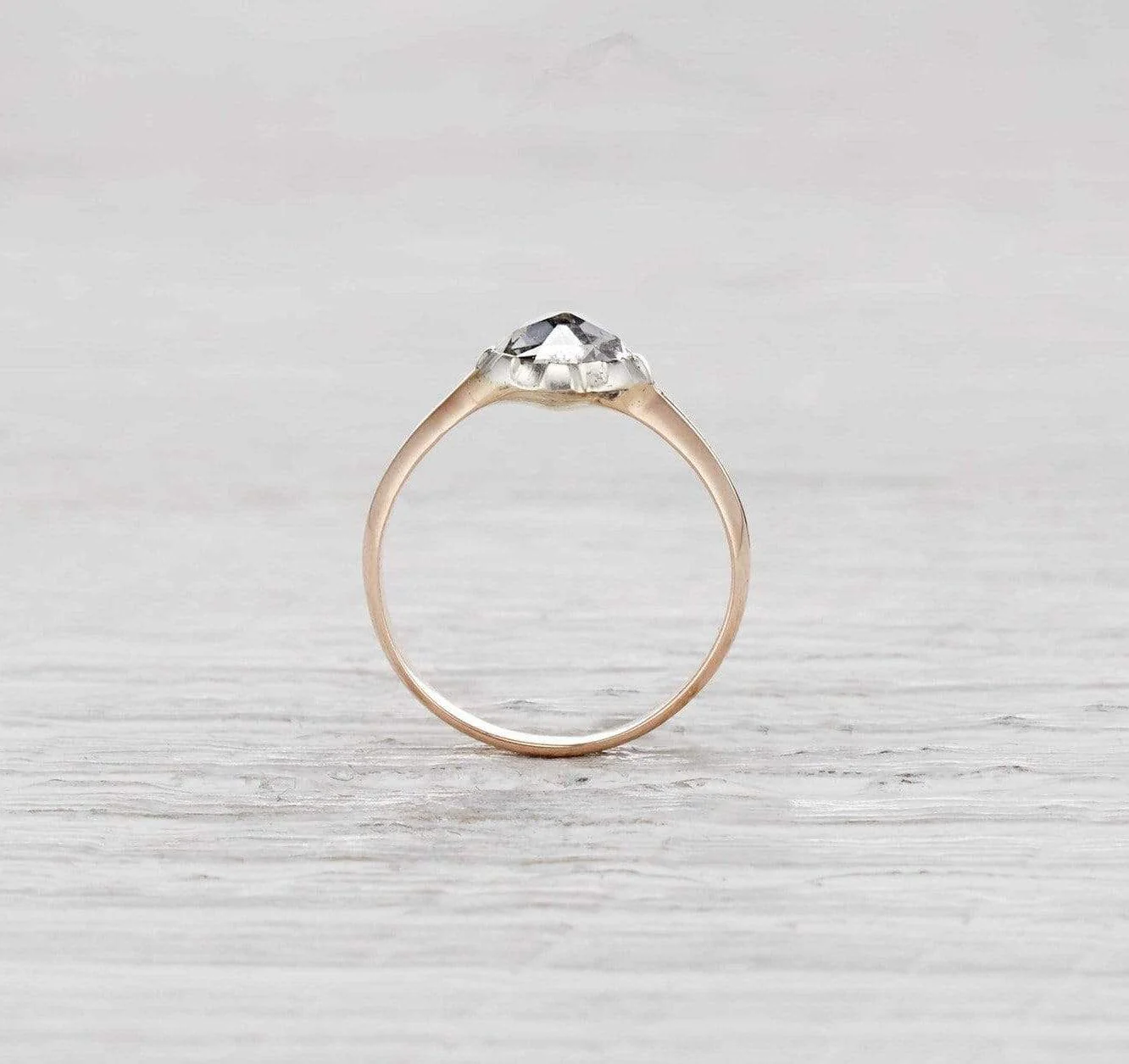 Early Victorian Rose Cut Diamond Ring - Image 4