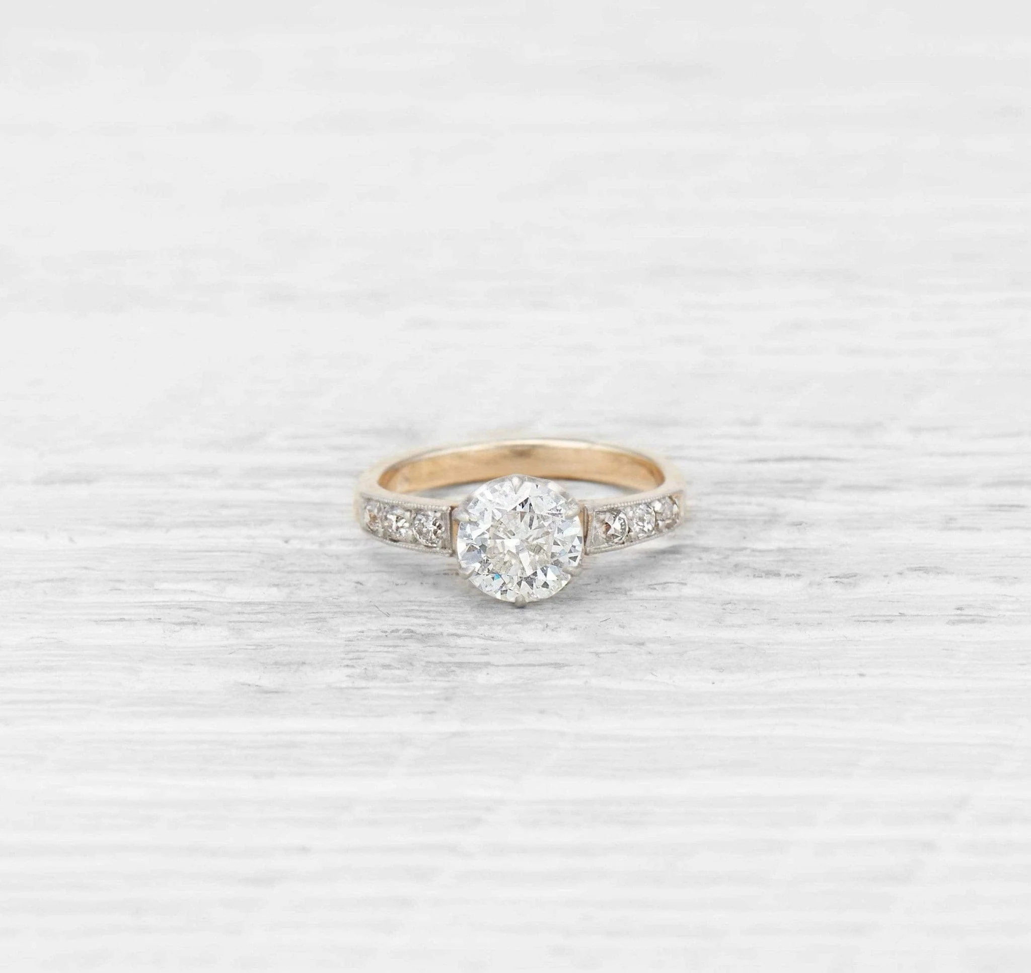 Edwardian 1.03 Carat Diamond Engagement Ring - Image 2