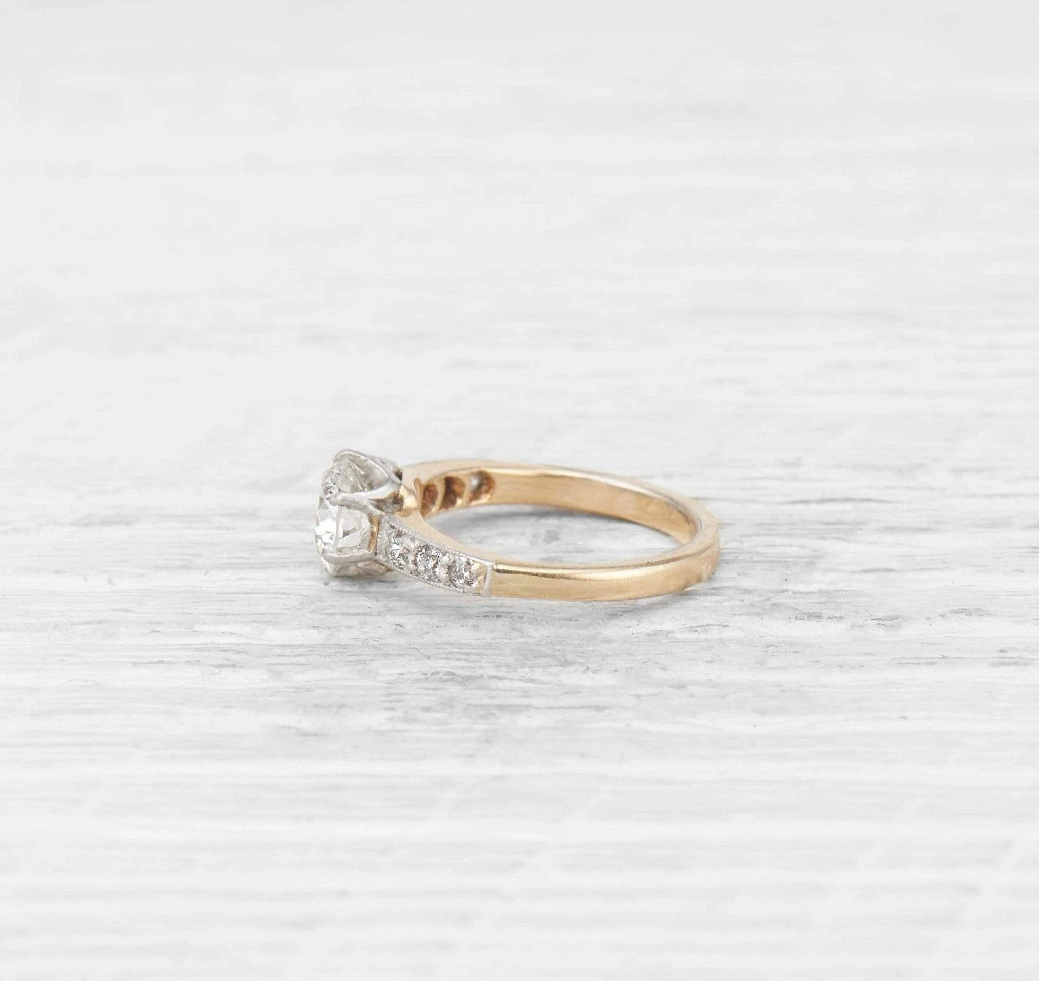 Edwardian 1.03 Carat Diamond Engagement Ring - Image 3