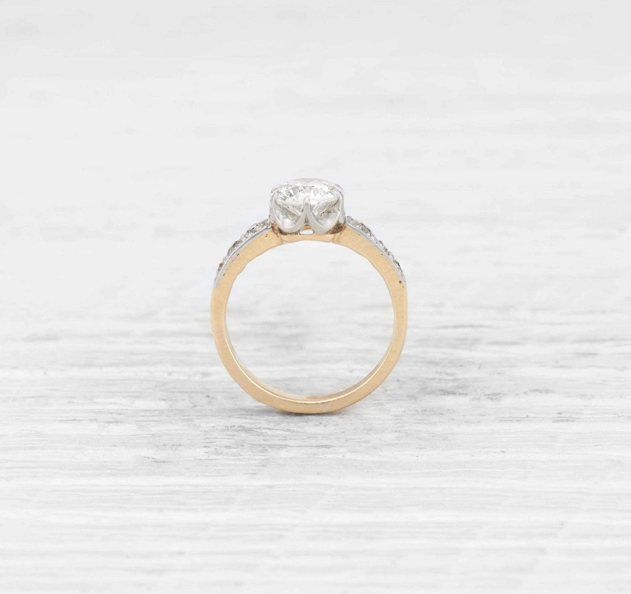 Edwardian 1.03 Carat Diamond Engagement Ring - Image 4