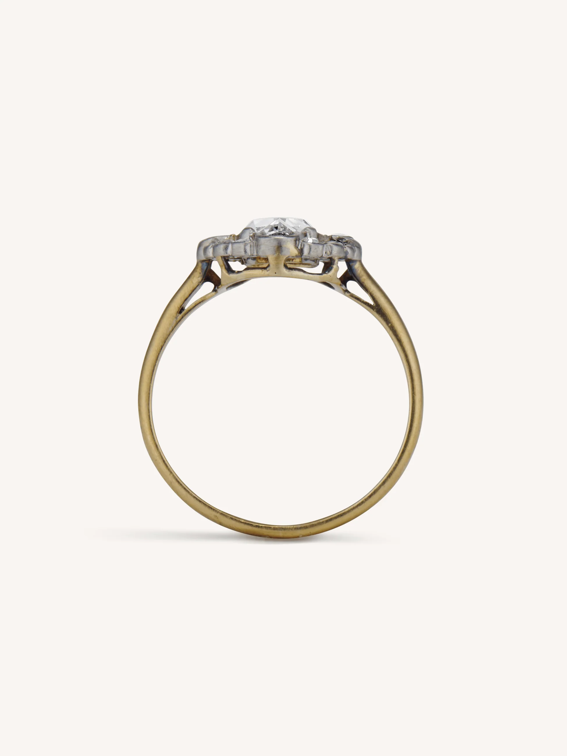Edwardian 1.05 Carat Rose Cut Diamond Cluster Ring - Image 4