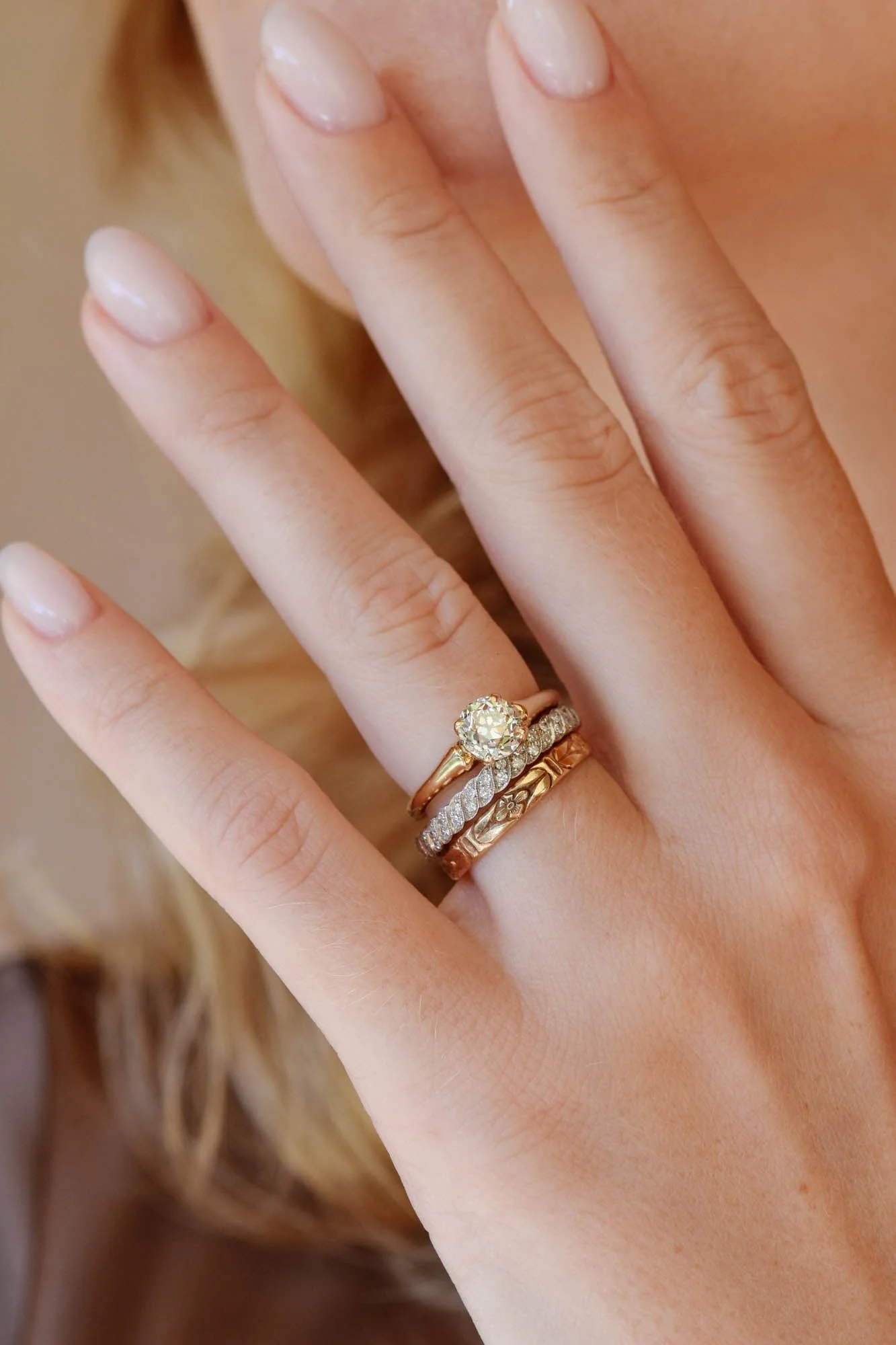 Edwardian 1.05 Carat Old European Cut Diamond Solitaire Vintage Engagement Ring - Image 4