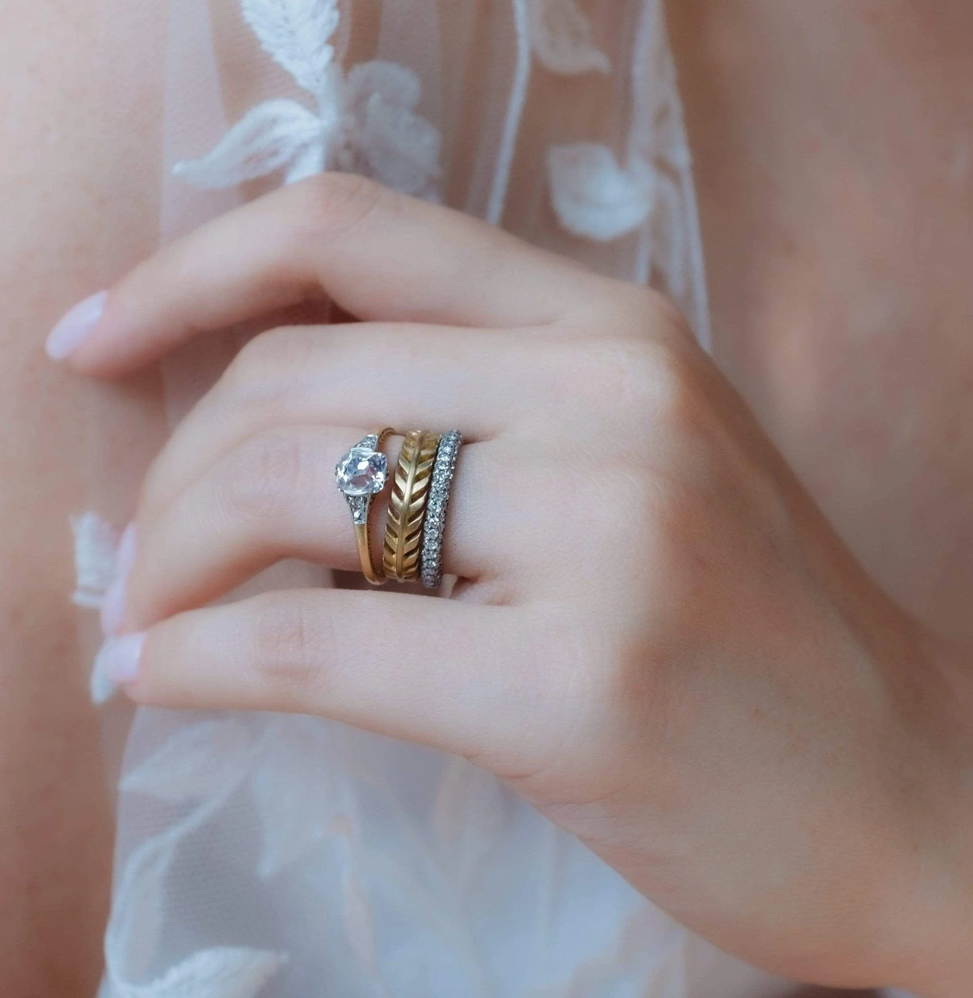 Edwardian 1.24 Carat Old Mine Cushion Cut Diamond Engagement Ring - Image 7