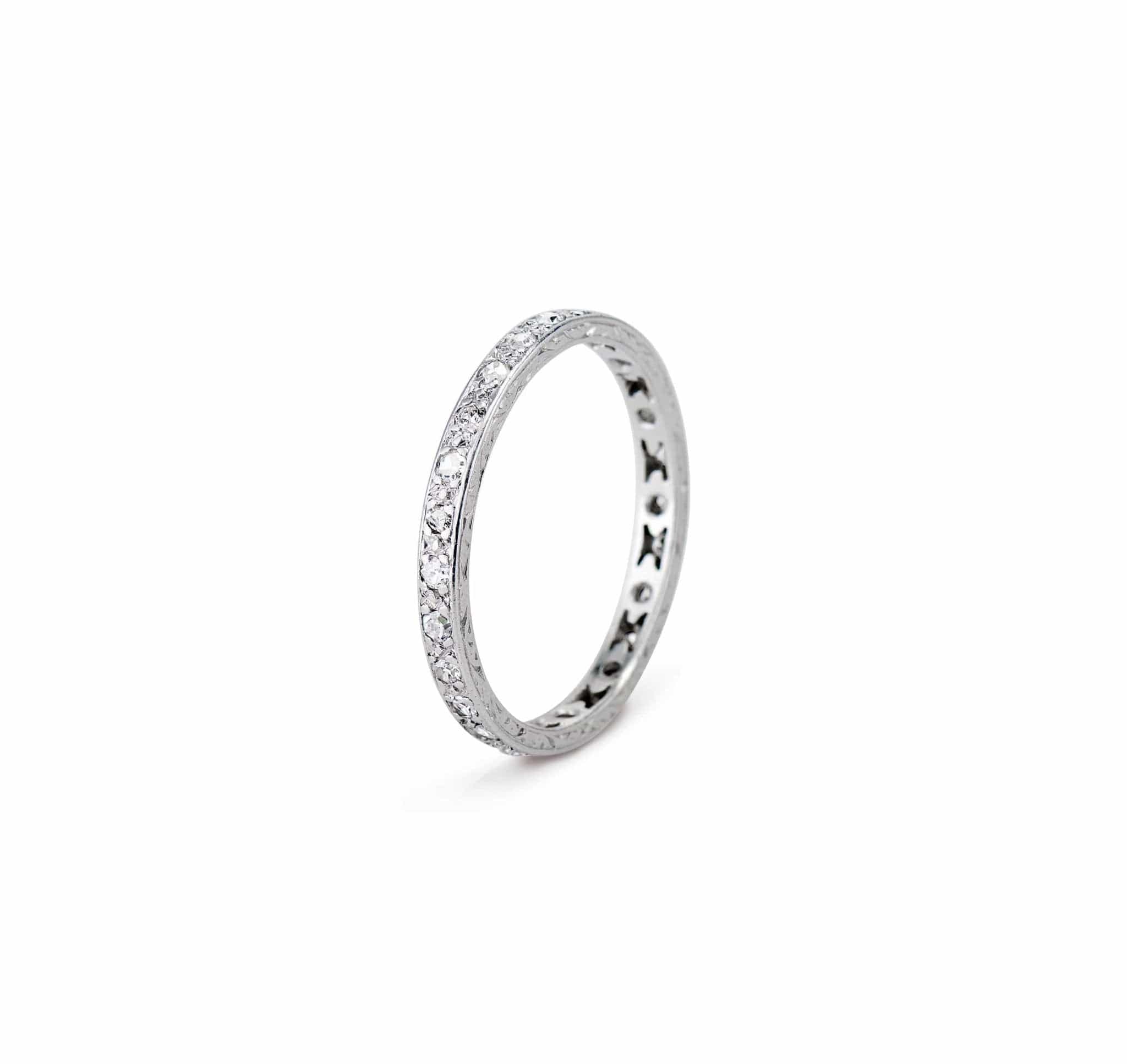 Edwardian .50 Carat Single-Cut Diamond Eternity Band - Image 3
