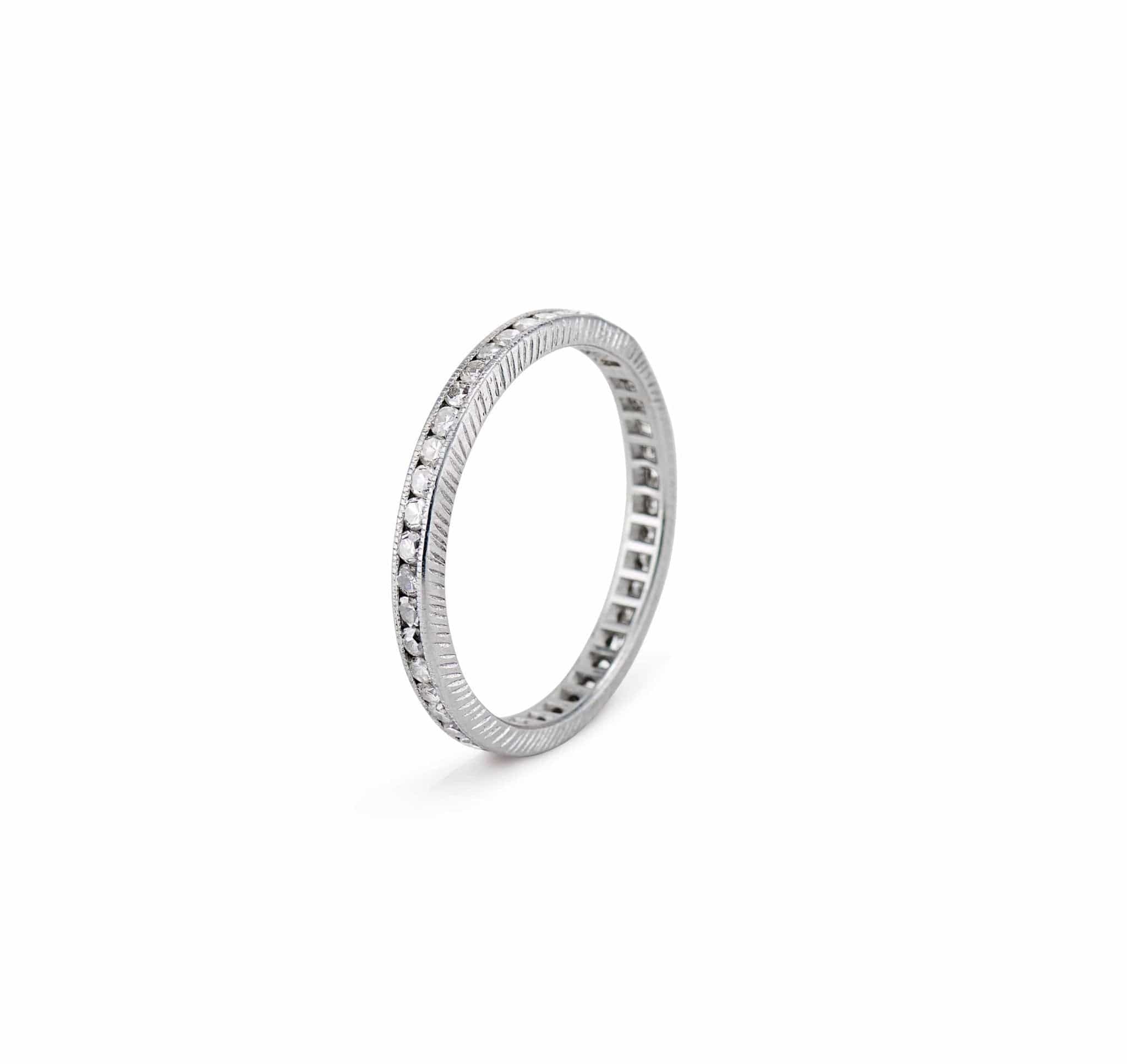 Edwardian .50 Carat Single-Cut Diamond Eternity Band - Image 3