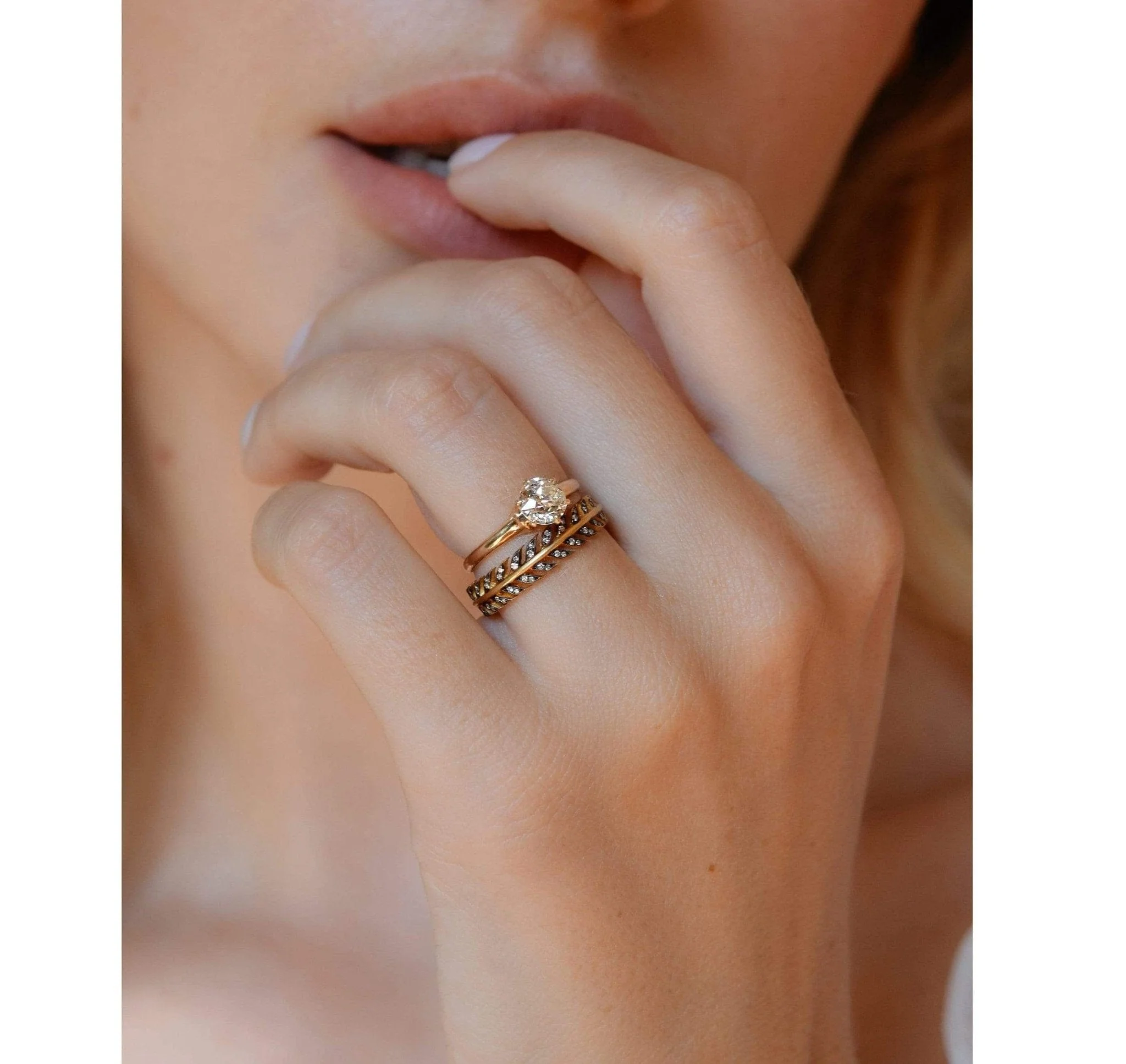 Edwardian .73 Carat Old European Cut Diamond Solitaire Engagement Ring - Image 4
