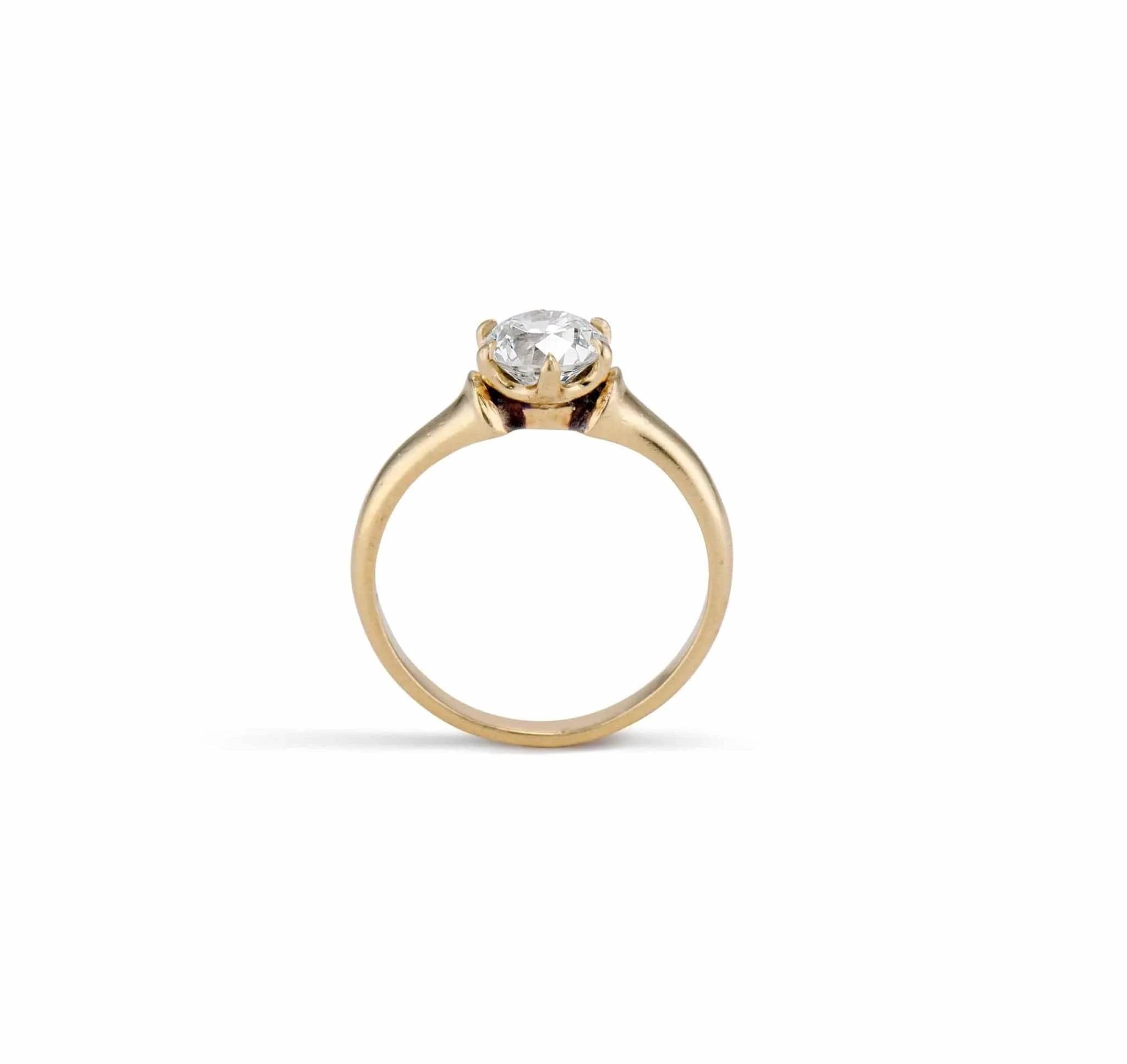 Edwardian .80 Old European-Cut Diamond Solitaire Engagement Ring - Image 3