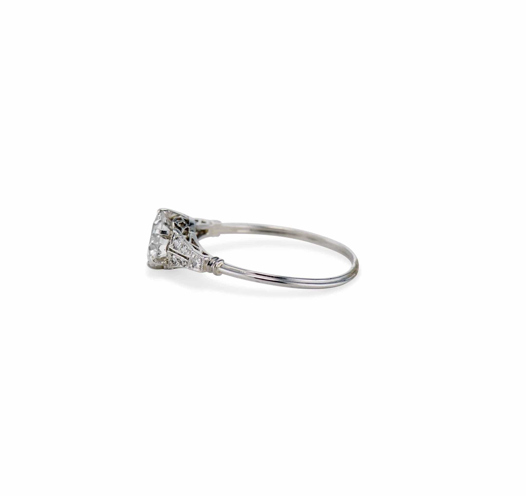 Edwardian .90 Old European Cut Diamond Engagement Ring - Image 3