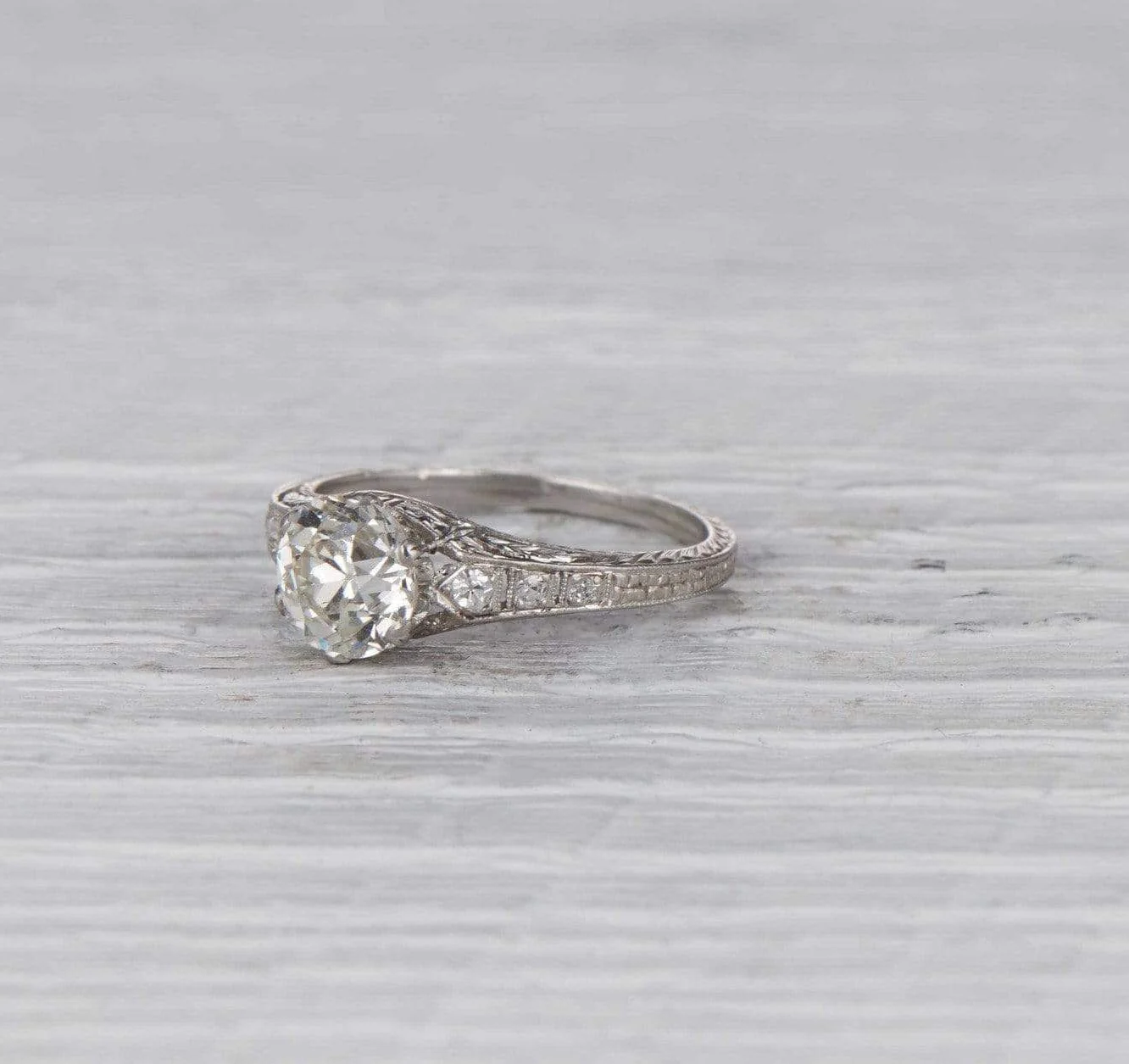 1.51 Carat Edwardian Antique Engagement Ring - Image 2