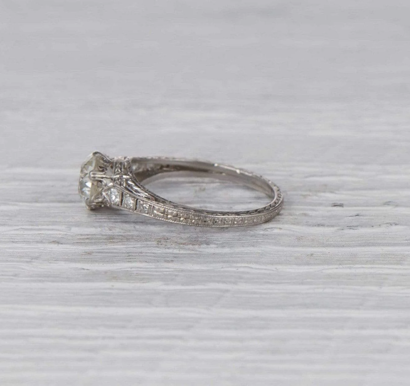 1.51 Carat Edwardian Antique Engagement Ring - Image 3