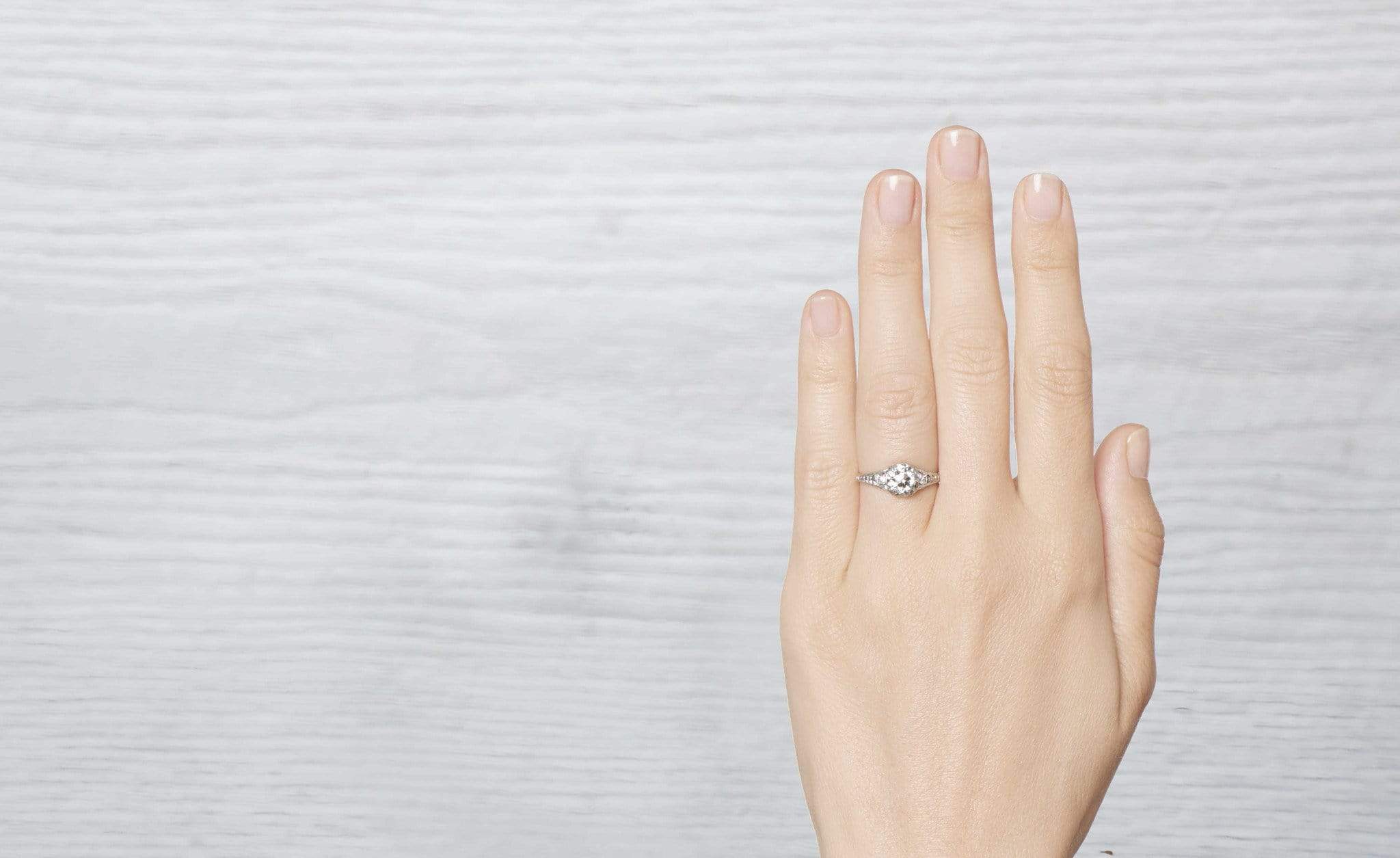 1.28 Carat Early Art Deco Diamond Engagement Ring - Image 5