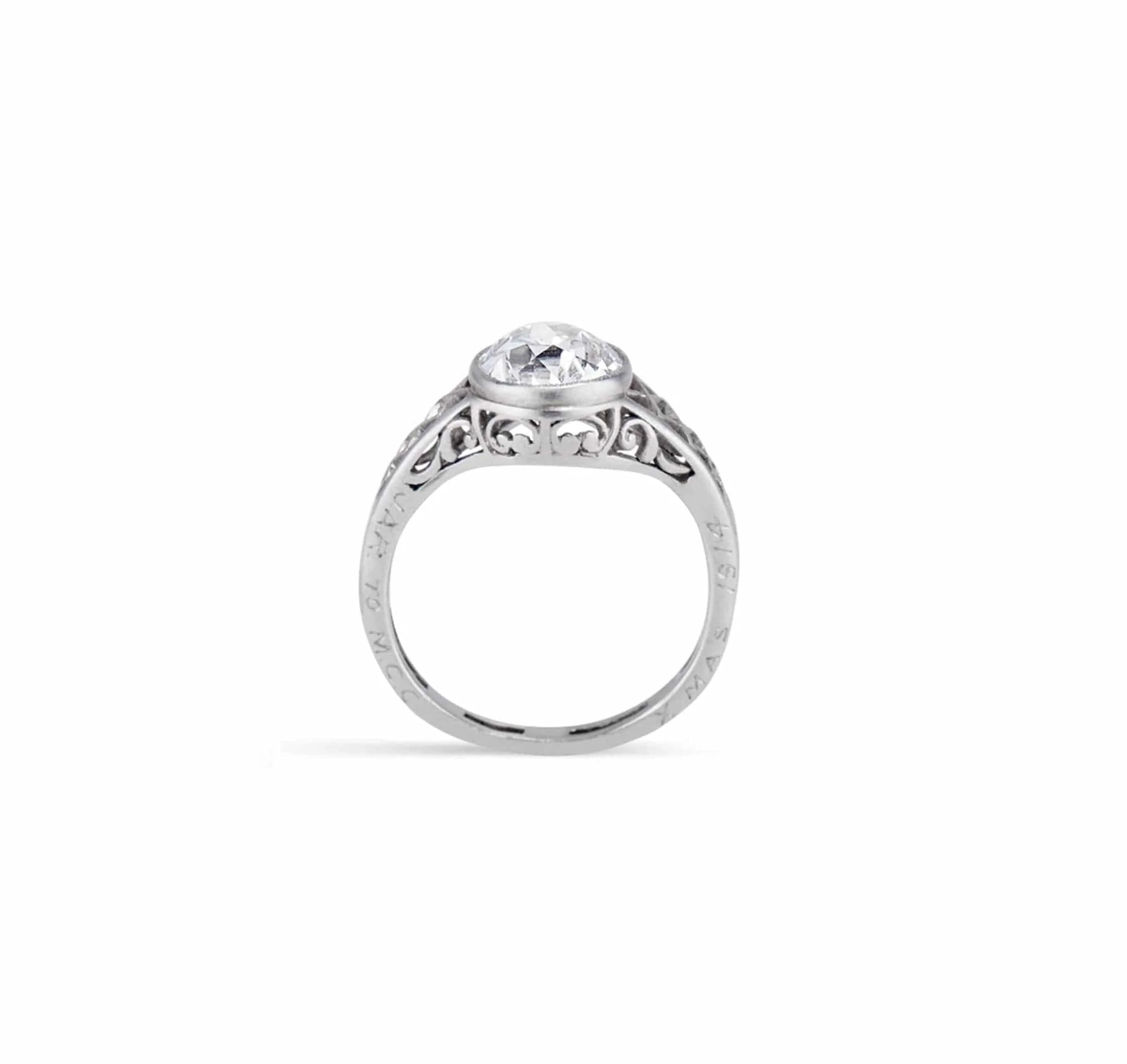 Edwardian 1.30 Carat Old European Cut Diamond Ring - Image 3