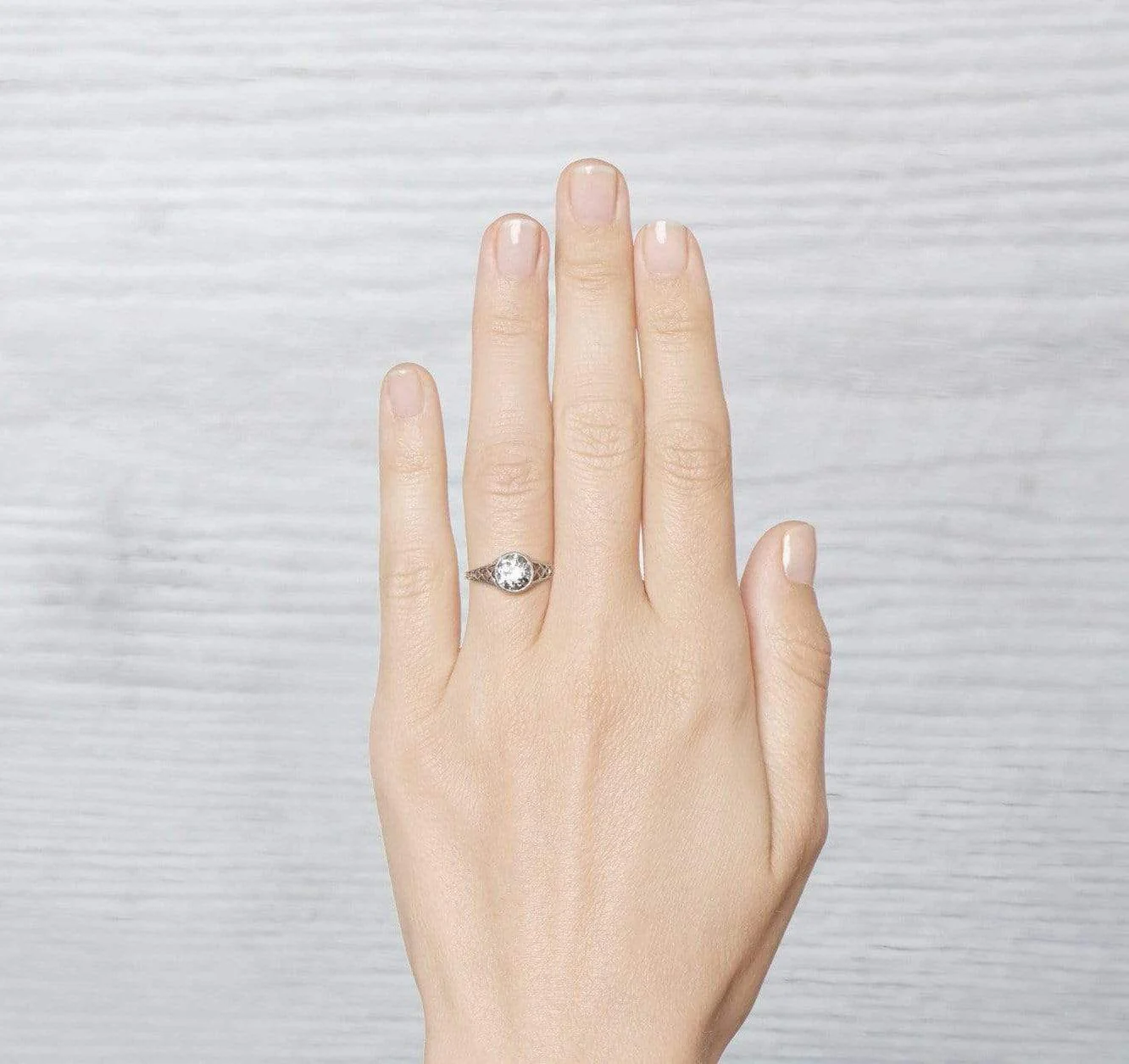 Edwardian 1.30 Carat Old European Cut Diamond Ring - Image 4