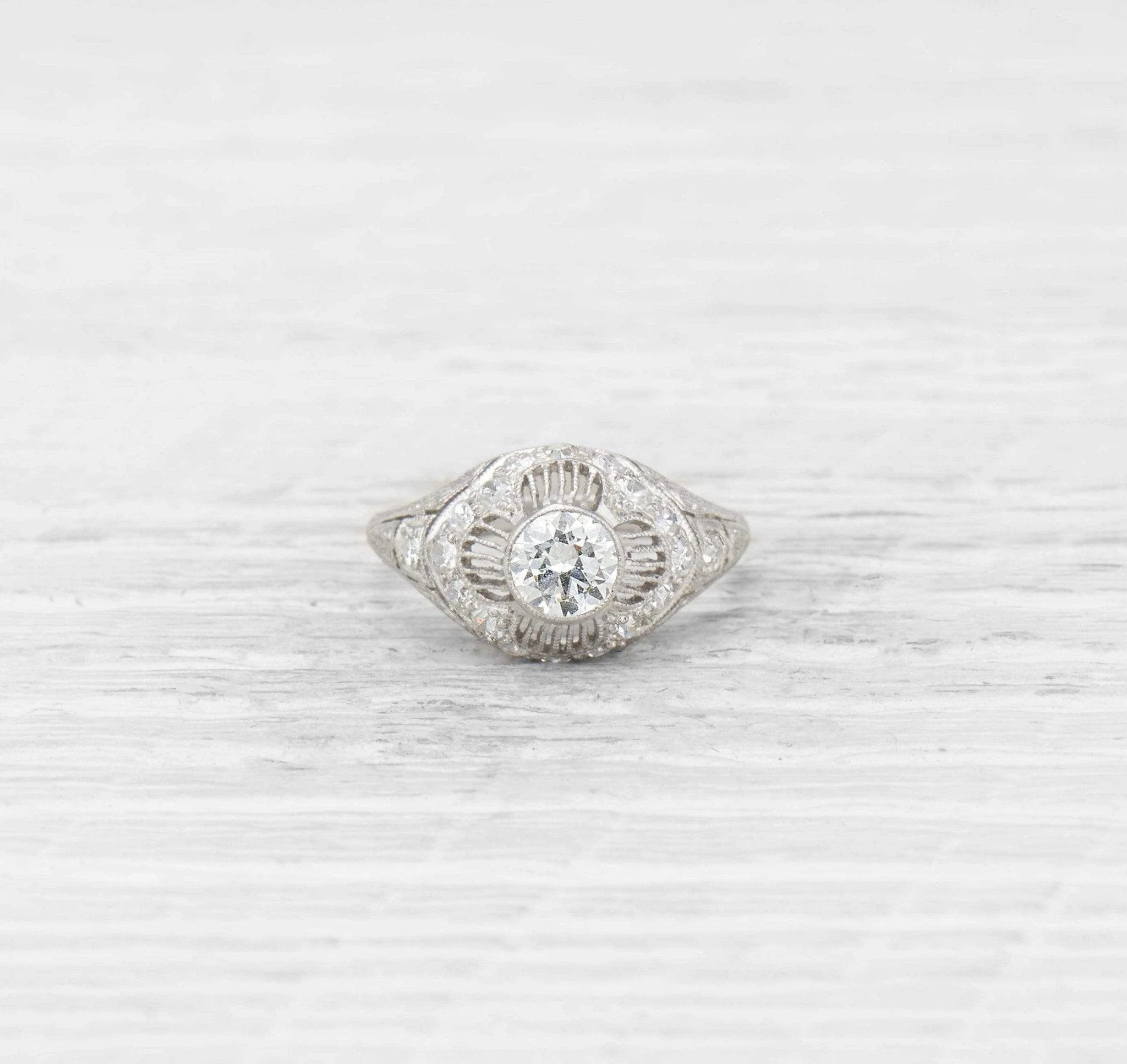 Edwardian Diamond Engagement Ring - Image 2