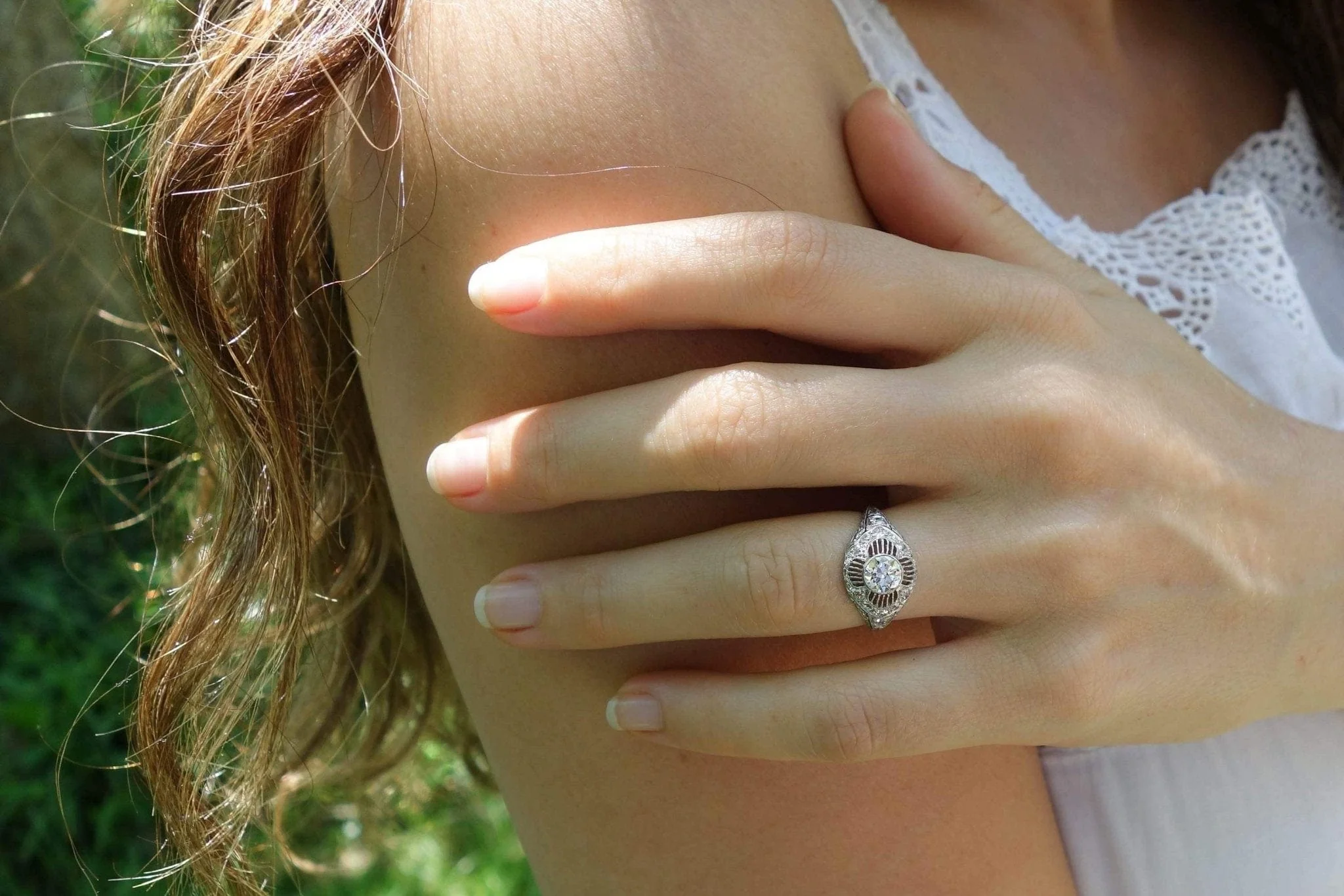 Edwardian Diamond Engagement Ring - Image 5