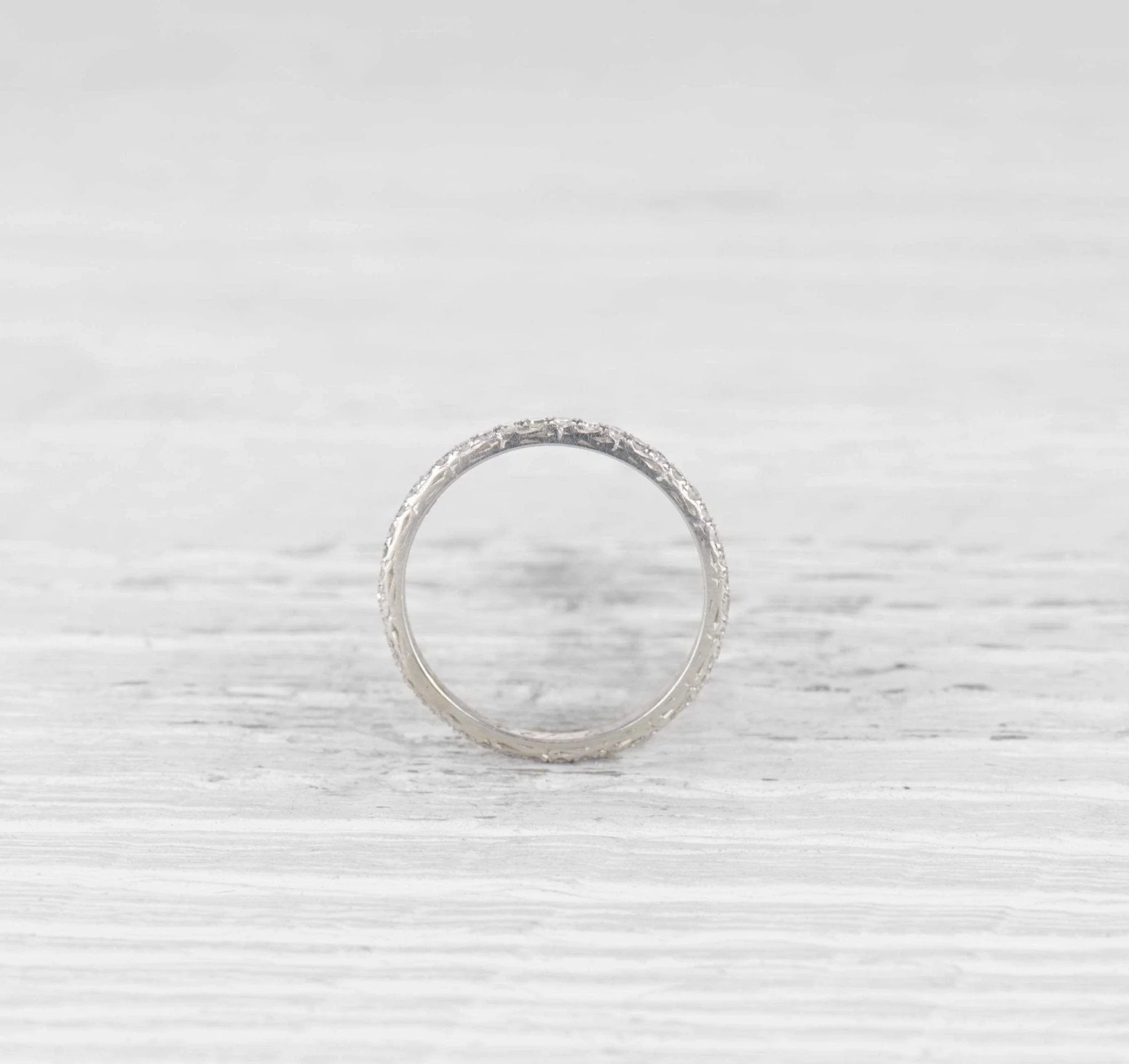 EDWARDIAN DIAMOND WEDDING BAND - Image 2