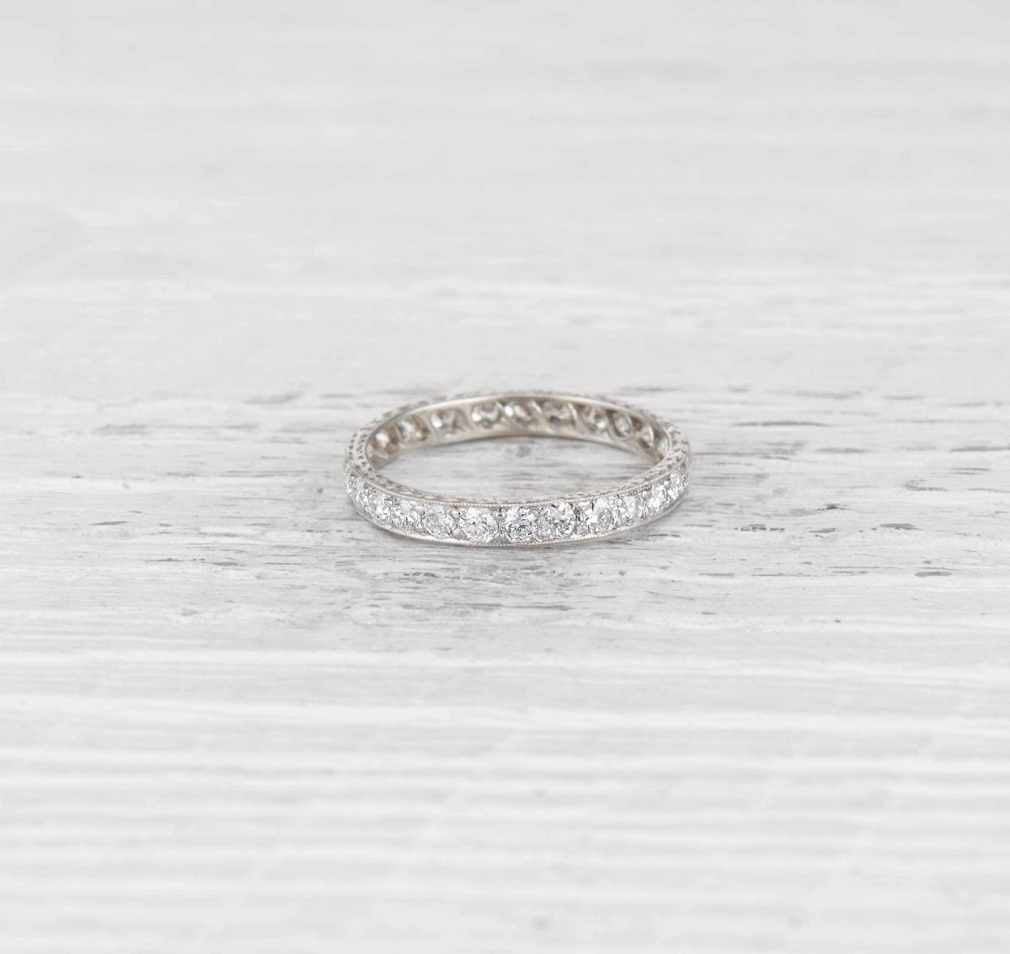 EDWARDIAN DIAMOND WEDDING BAND - Image 4