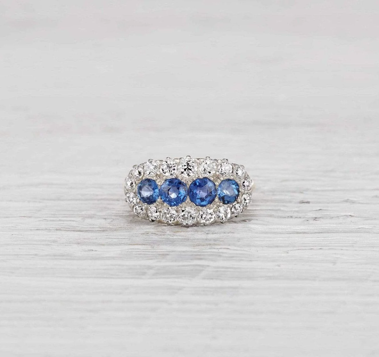 Edwardian Four Stone Sapphire Ring - Image 2