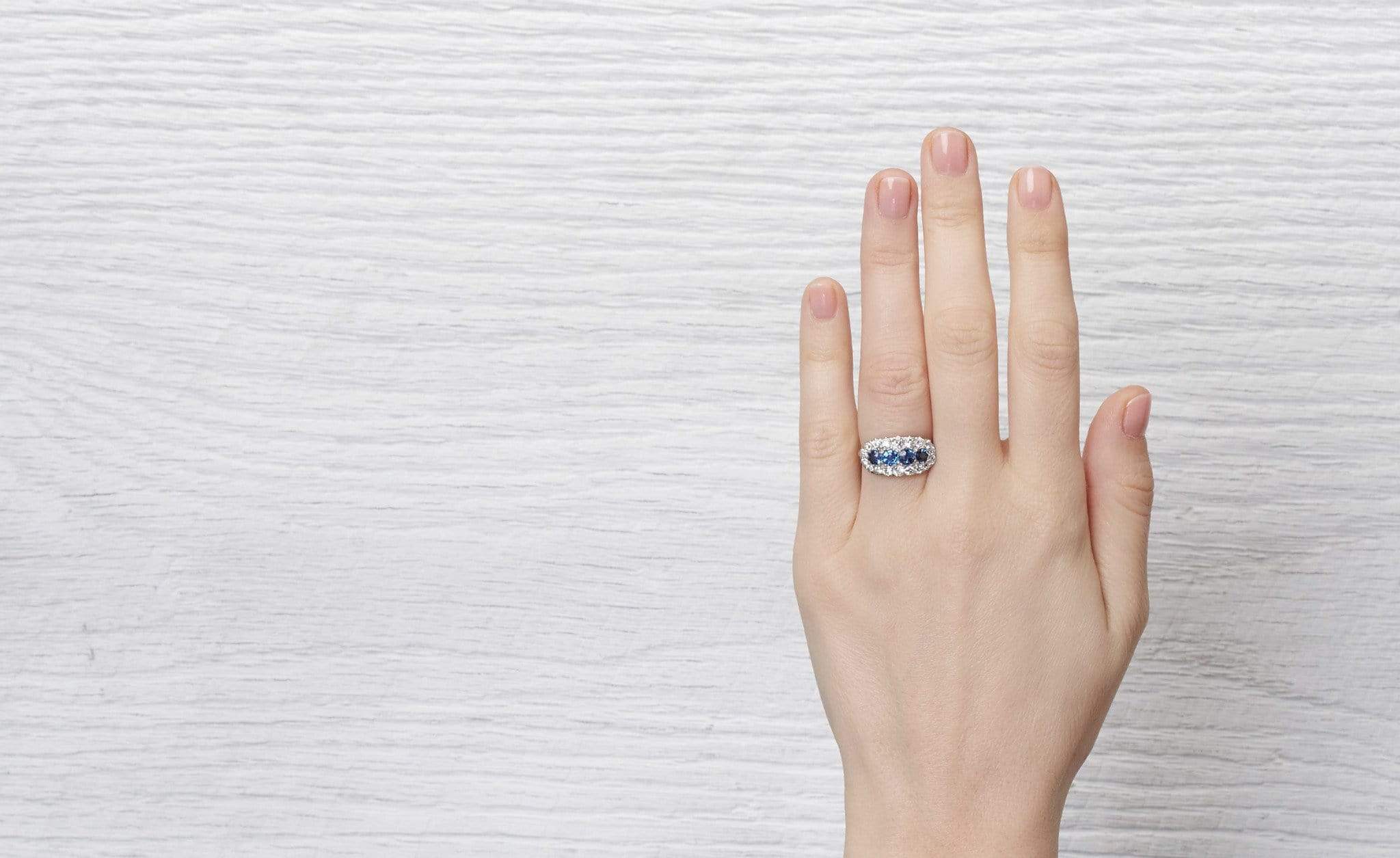 Edwardian Four Stone Sapphire Ring - Image 5