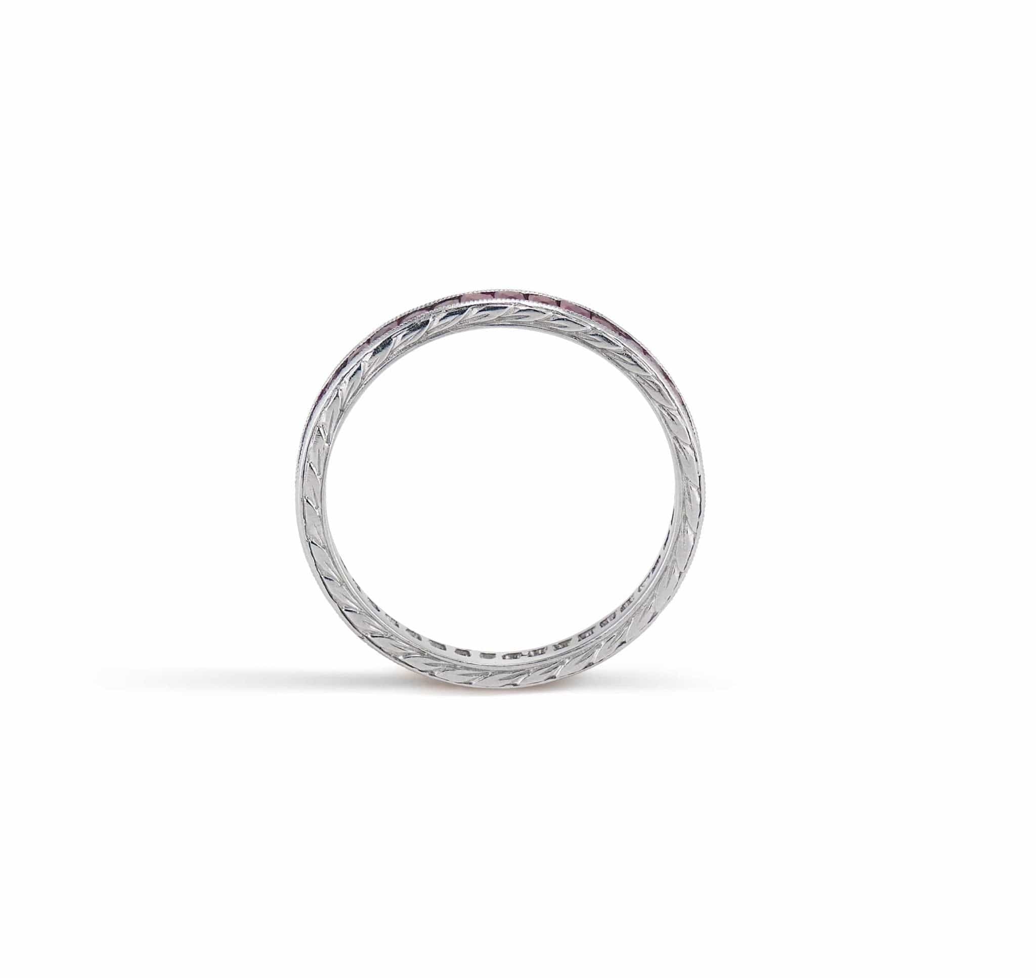 Edwardian French Cut Ruby Eternity Band - Image 2