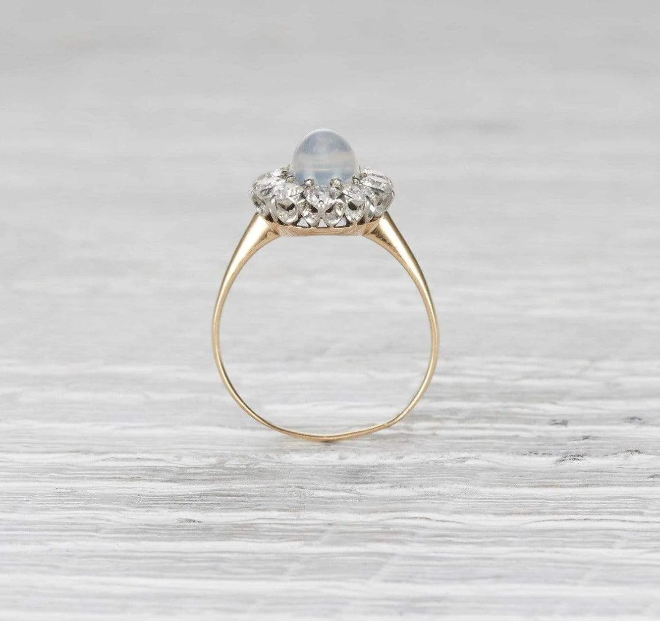 Edwardian Moonstone and Diamond Ring - Image 3