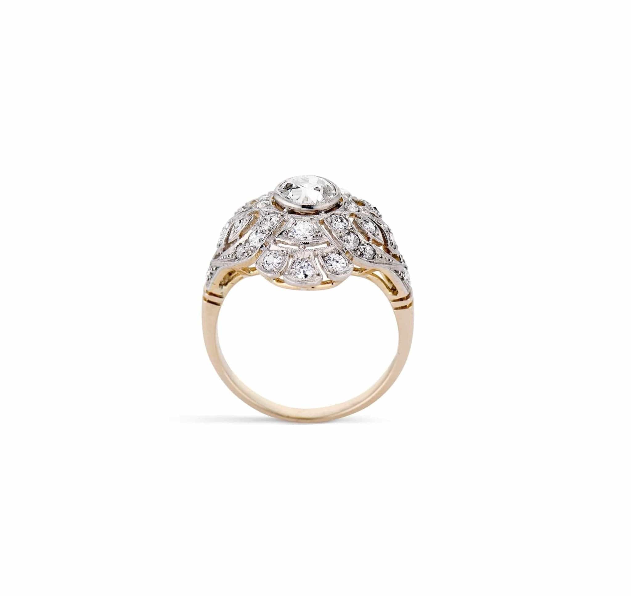 Edwardian .70 Carat Old European Cut Diamond & Filigree Ring - Image 4