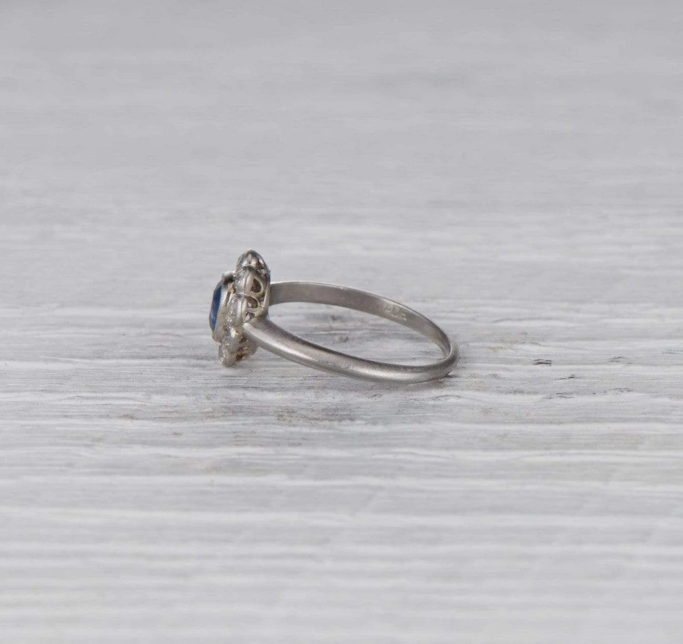 .50 Carat Edwardian Sapphire Cluster Ring - Image 3