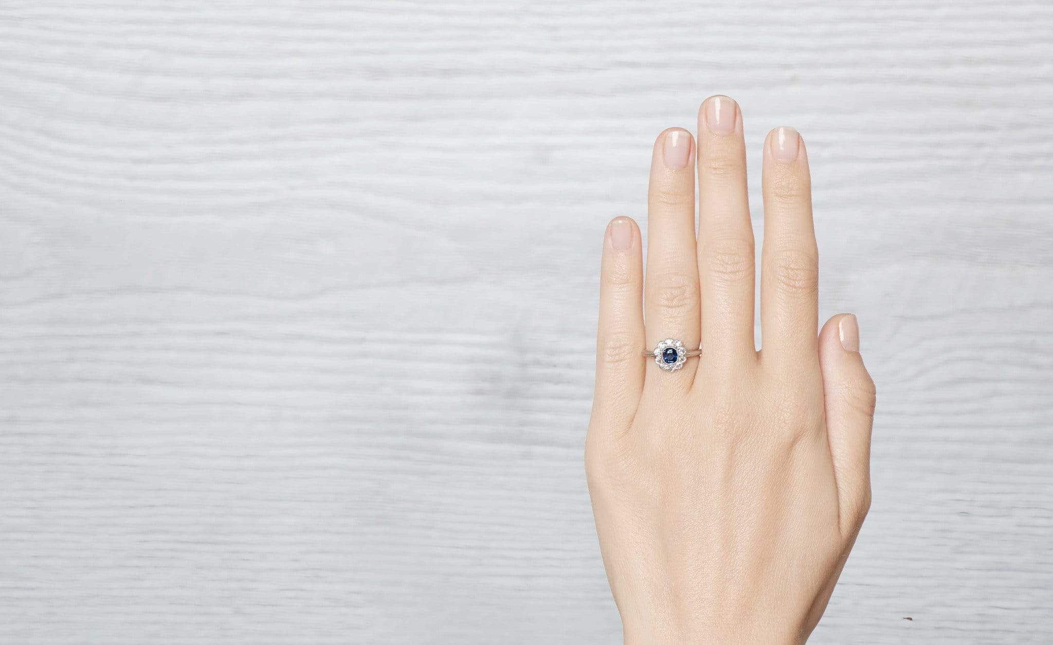 .50 Carat Edwardian Sapphire Cluster Ring - Image 5