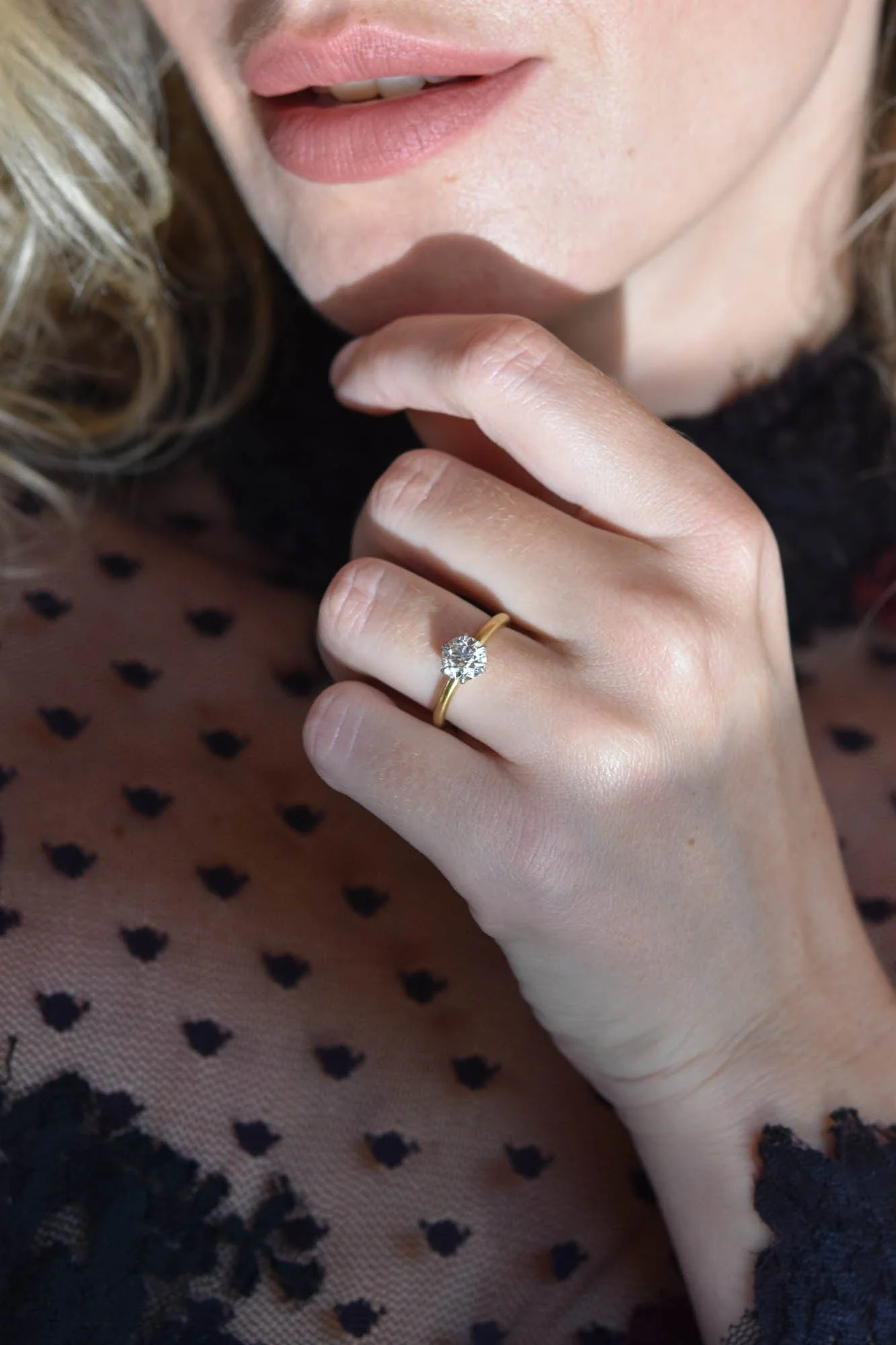 Edwardian Tiffany & Co. 1.21 Carat Old European Cut Diamond Vintage Engagement Ring - Image 6
