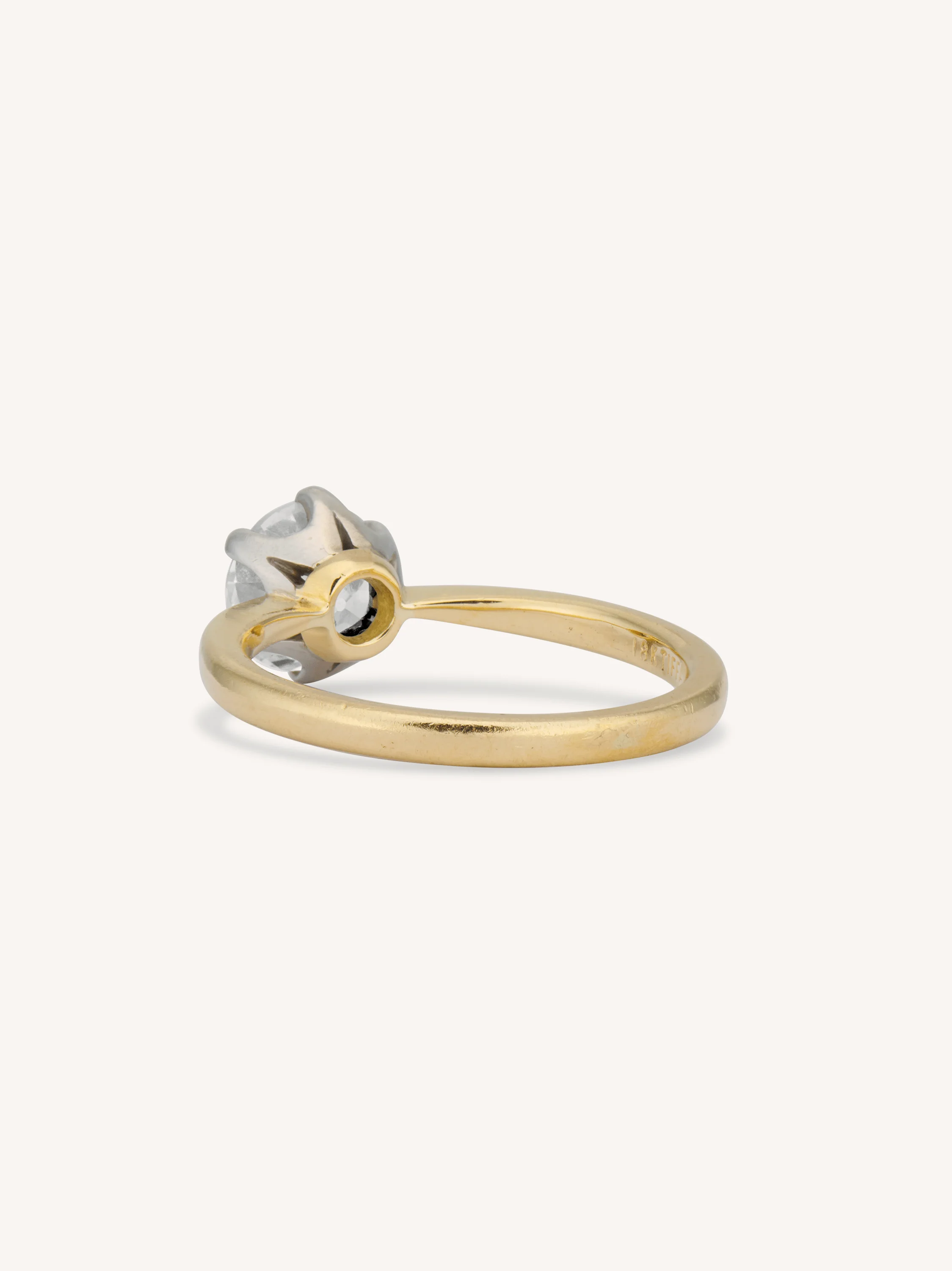 Tiffany & Co. 1.27 Carat Old European Cut Diamond Vintage Engagement Ring - Image 5