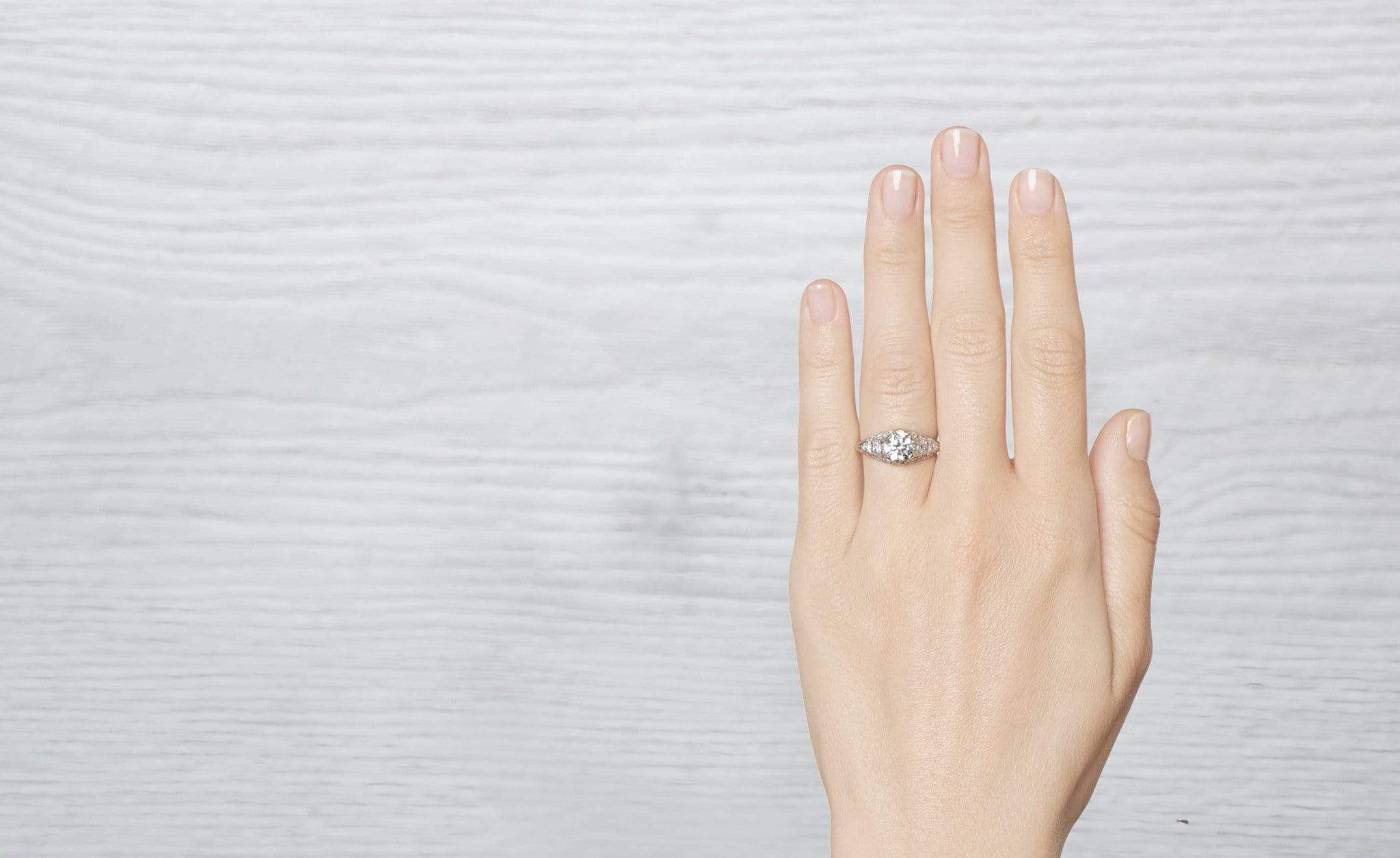 1.08 Carat Edwardian Diamond Engagement Ring - Image 5