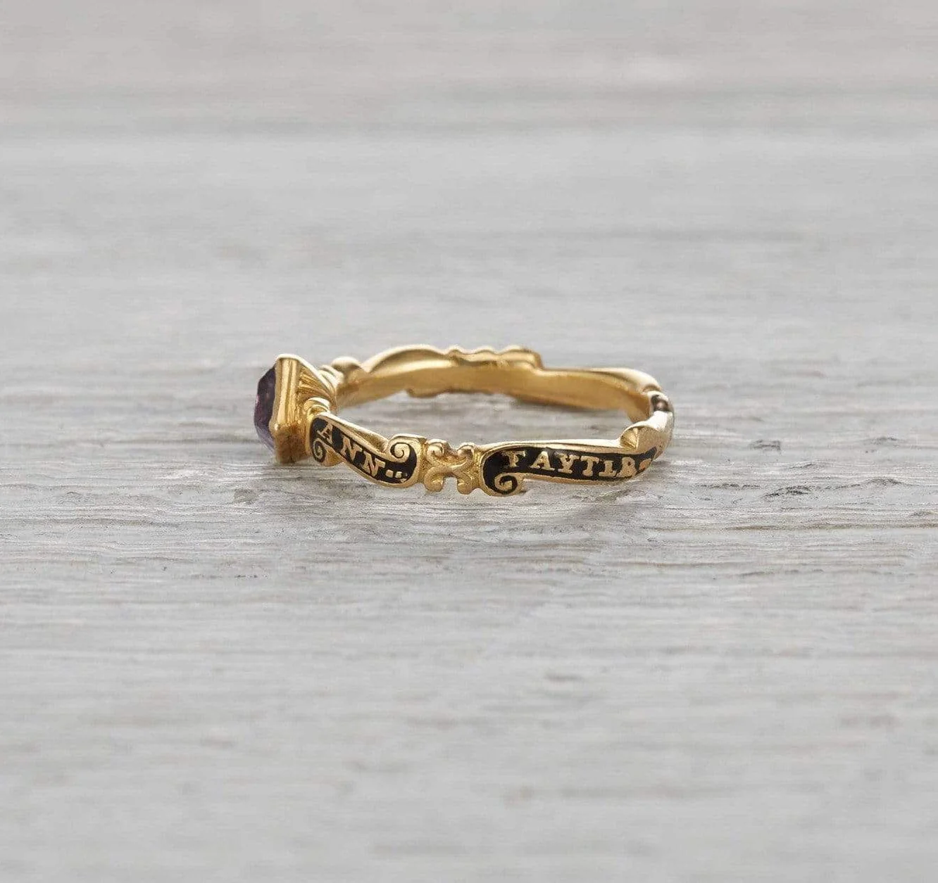 Georgian Amethyst Mourning Ring - Image 3