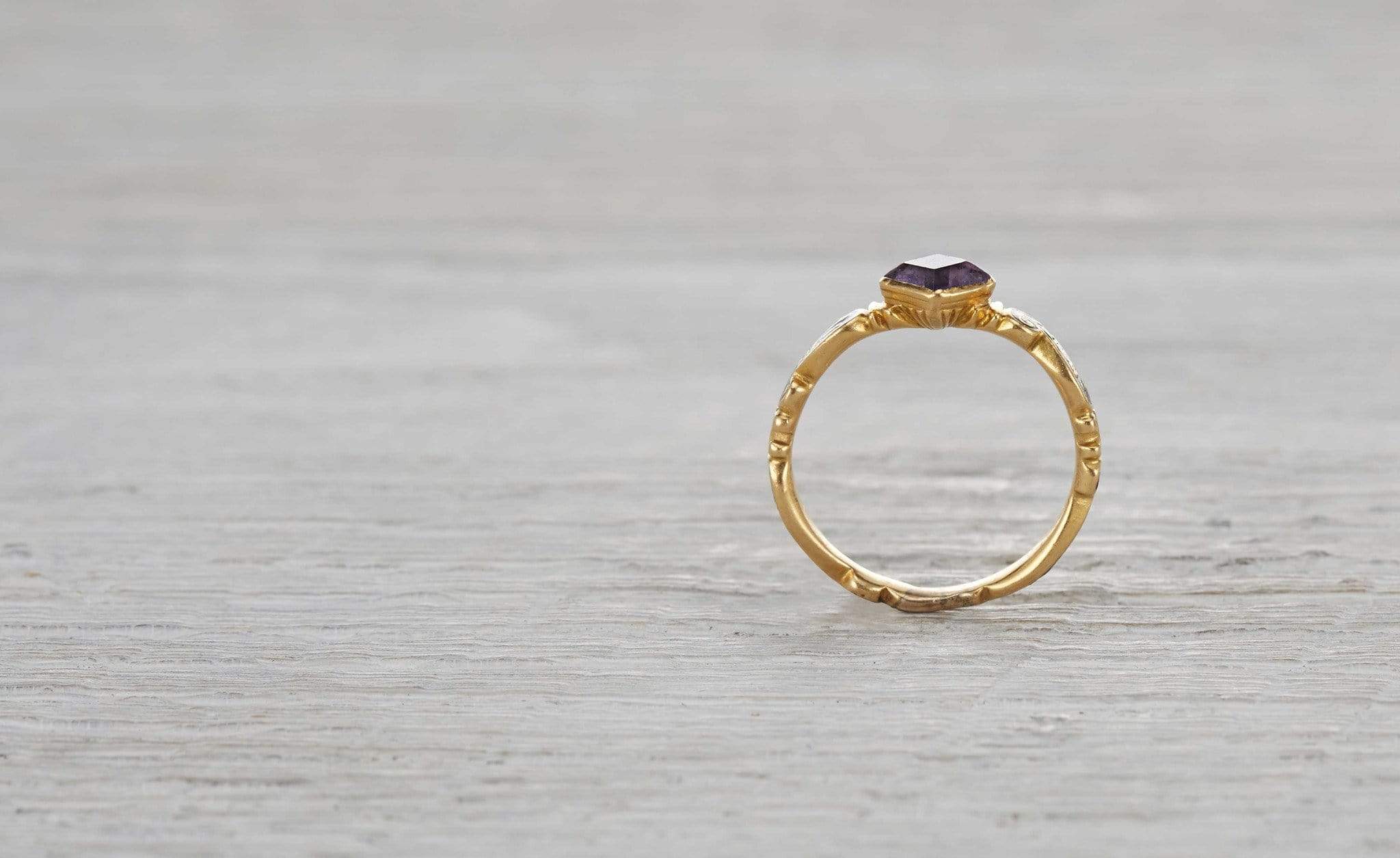 Georgian Amethyst Mourning Ring - Image 5