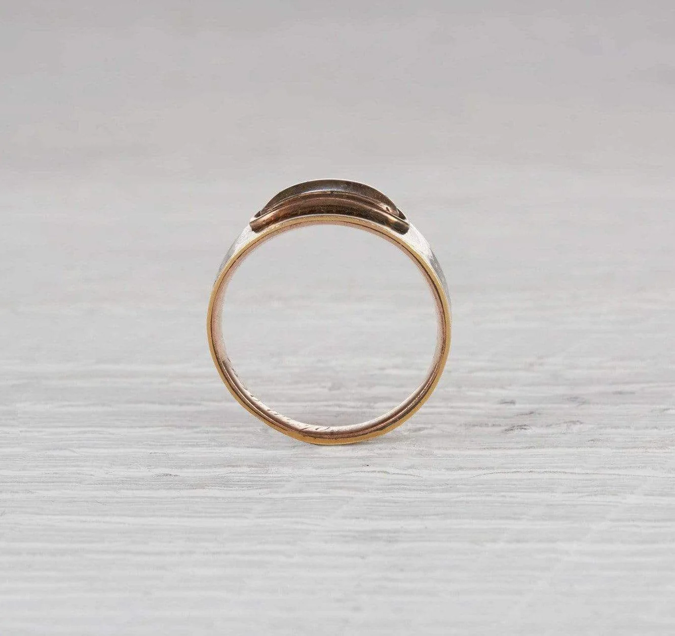 Georgian Braided Hair Mourning Ring - Image 4