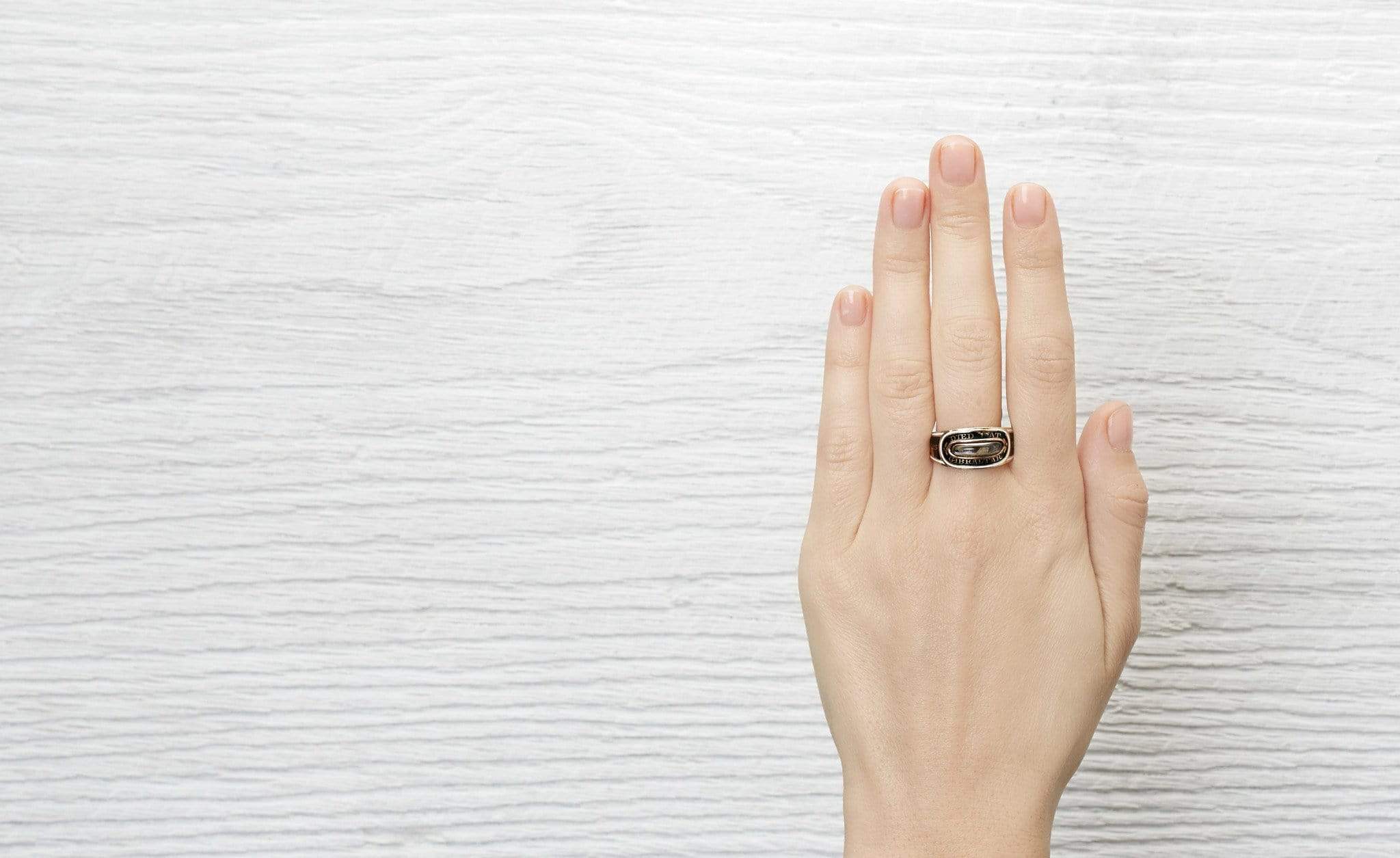 Georgian Braided Hair Mourning Ring - Image 5