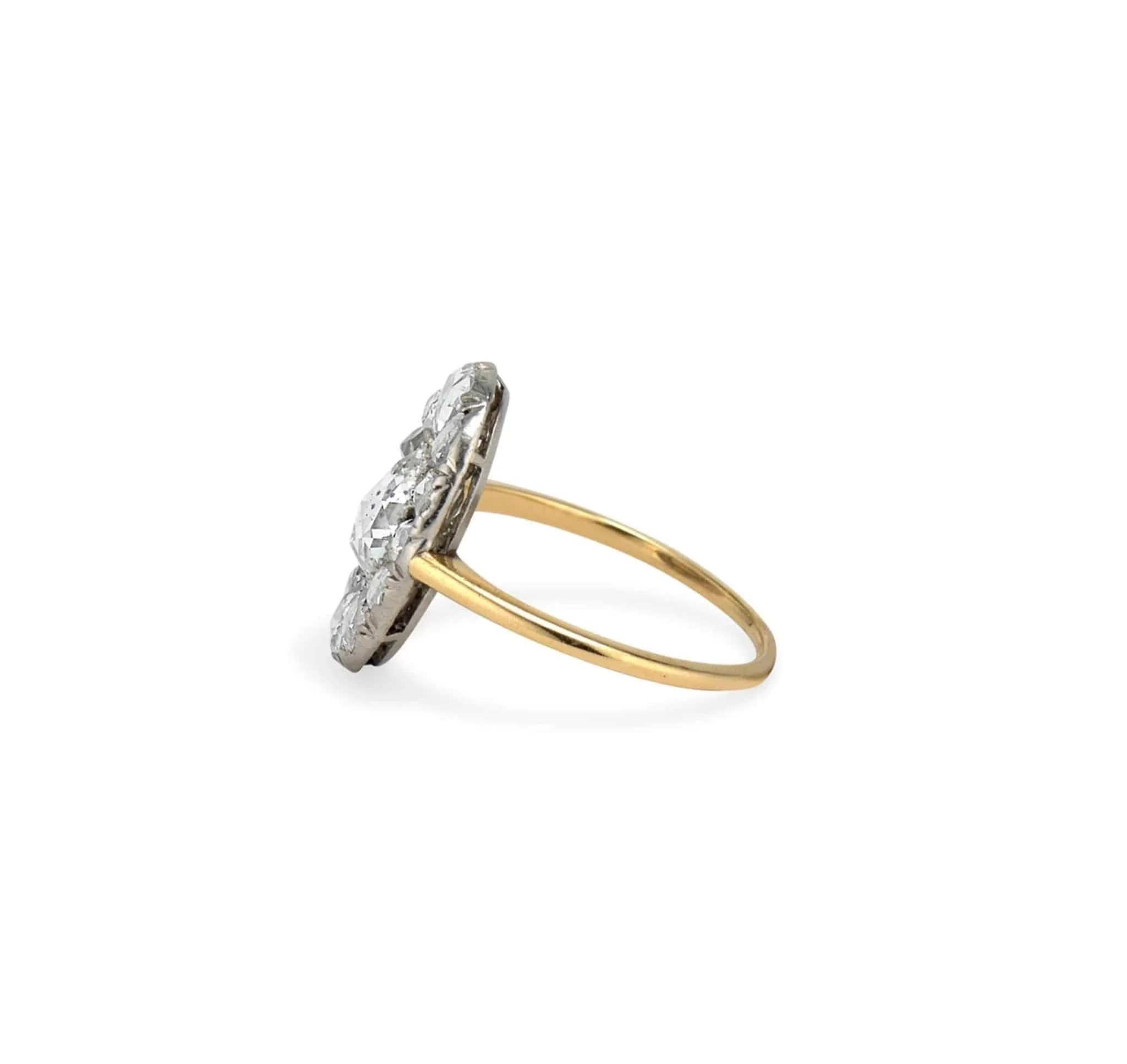 Georgian Diamond Cluster Ring - Image 3