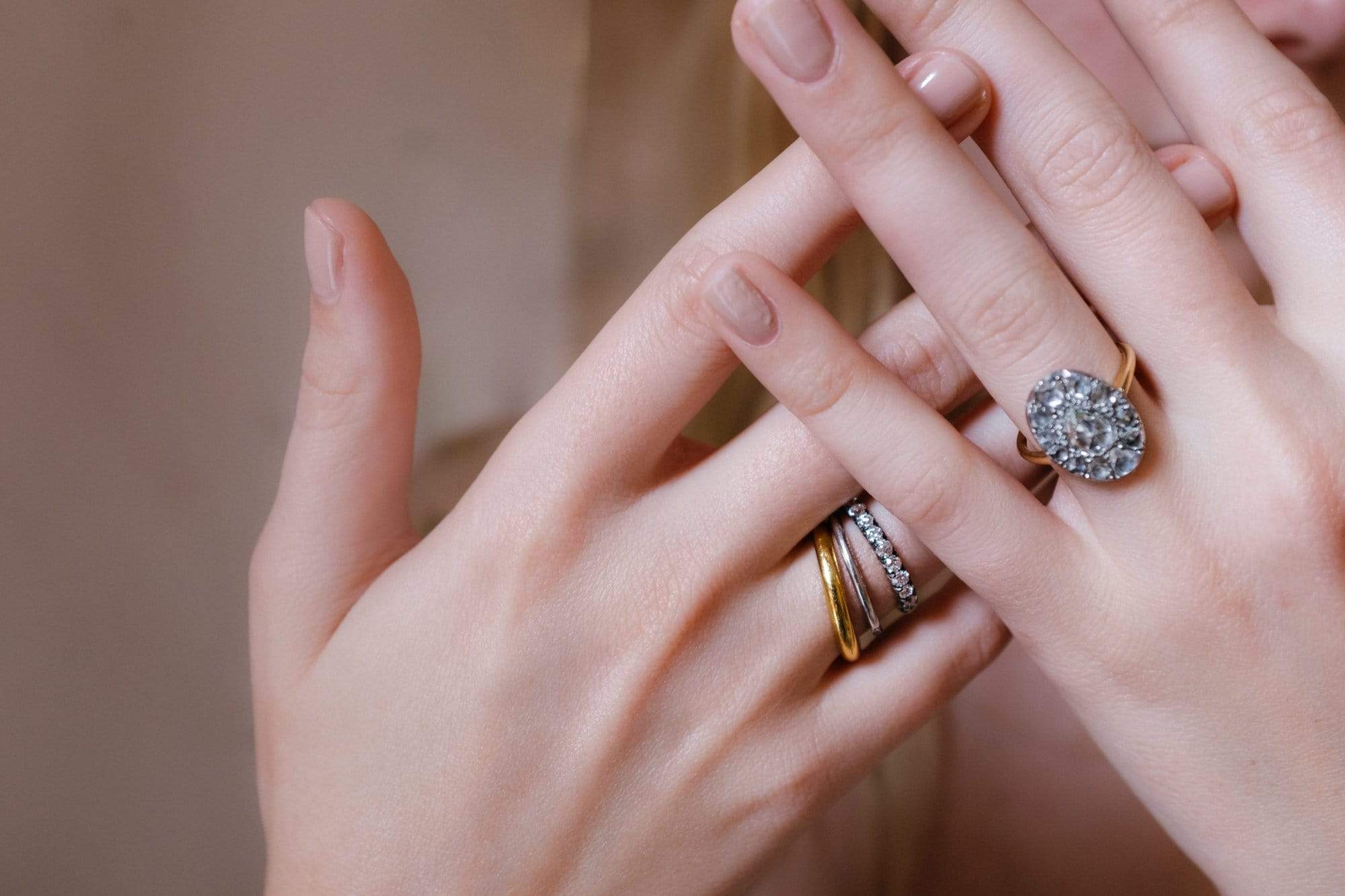 Georgian Diamond Cluster Ring - Image 5