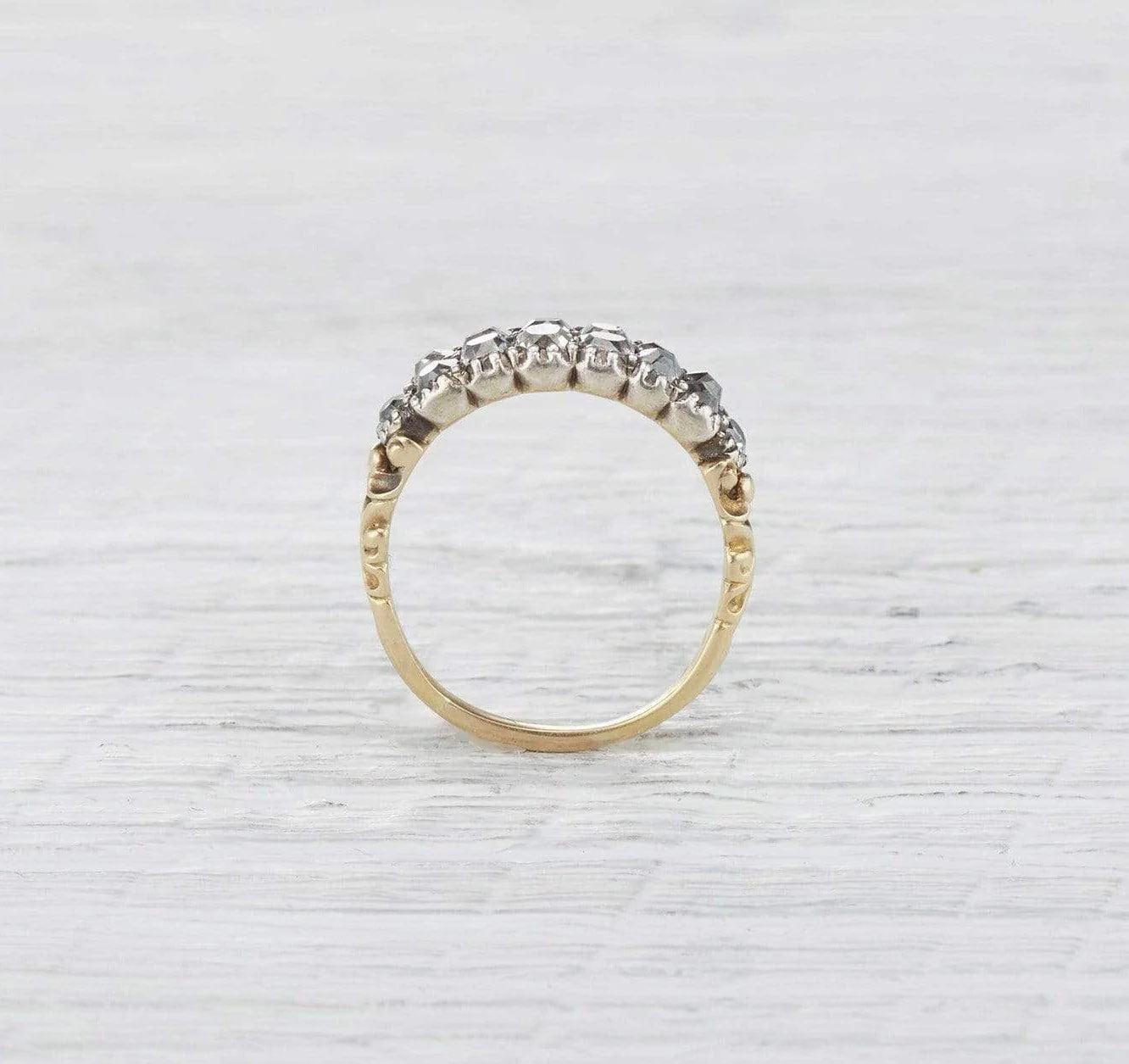 Georgian Double Row Diamond Ring - Image 4
